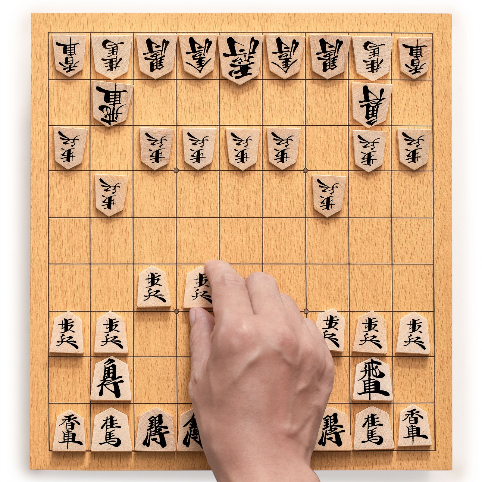 Shogi Japanese Chess Game Set – Wooden Table Board & Traditional Playing Pieces