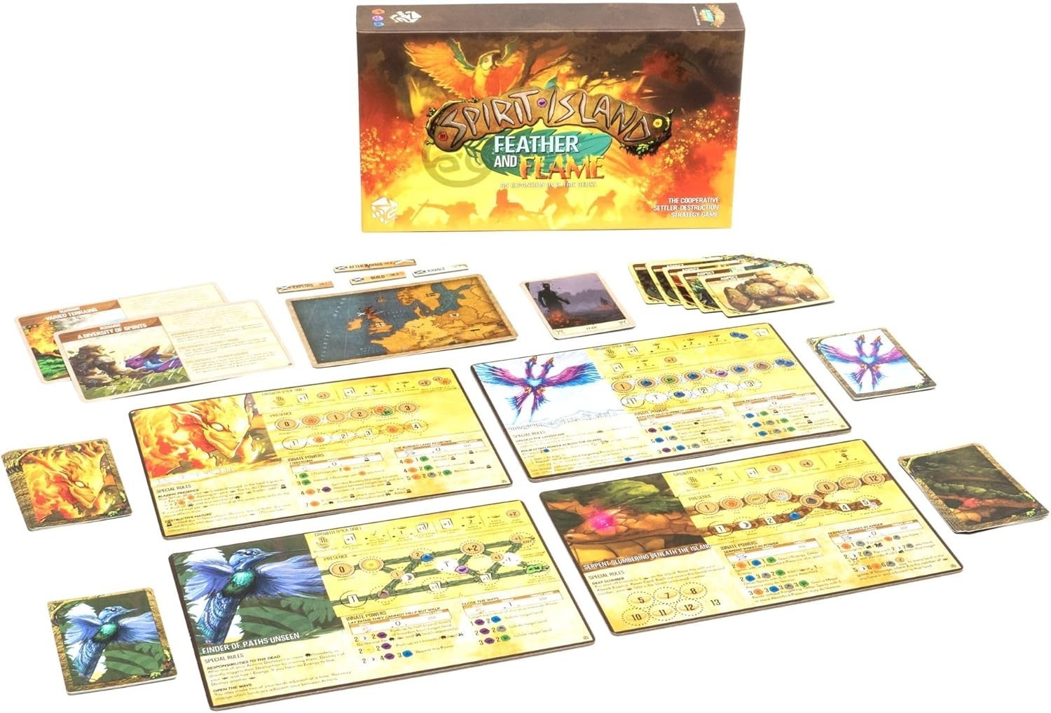 Spirit Island: Feather & Flame – Foil Panels | Cooperative Strategy Board Gam…