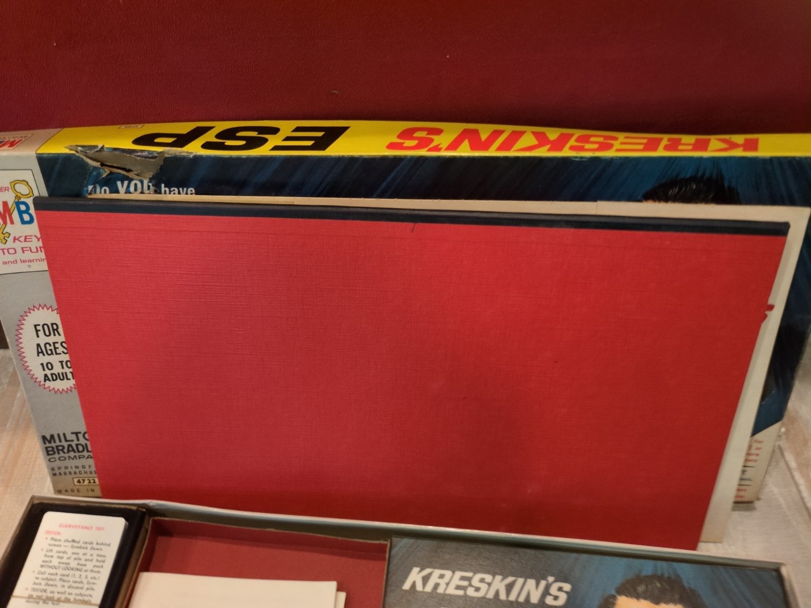 Vtg 1966 Milton Bradley KRESKIN’S ESP Board Game #4722 Made in USA – COMPLETE