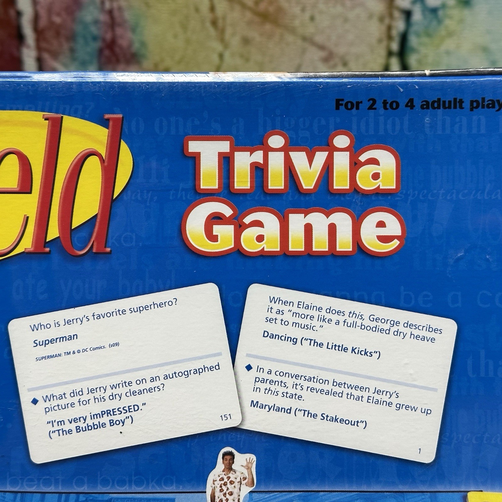 Seinfeld TRIVIA GAME BOARD GAME 2009 PRESSMAN Adult 2-4 Players Jerry Sealed NEW