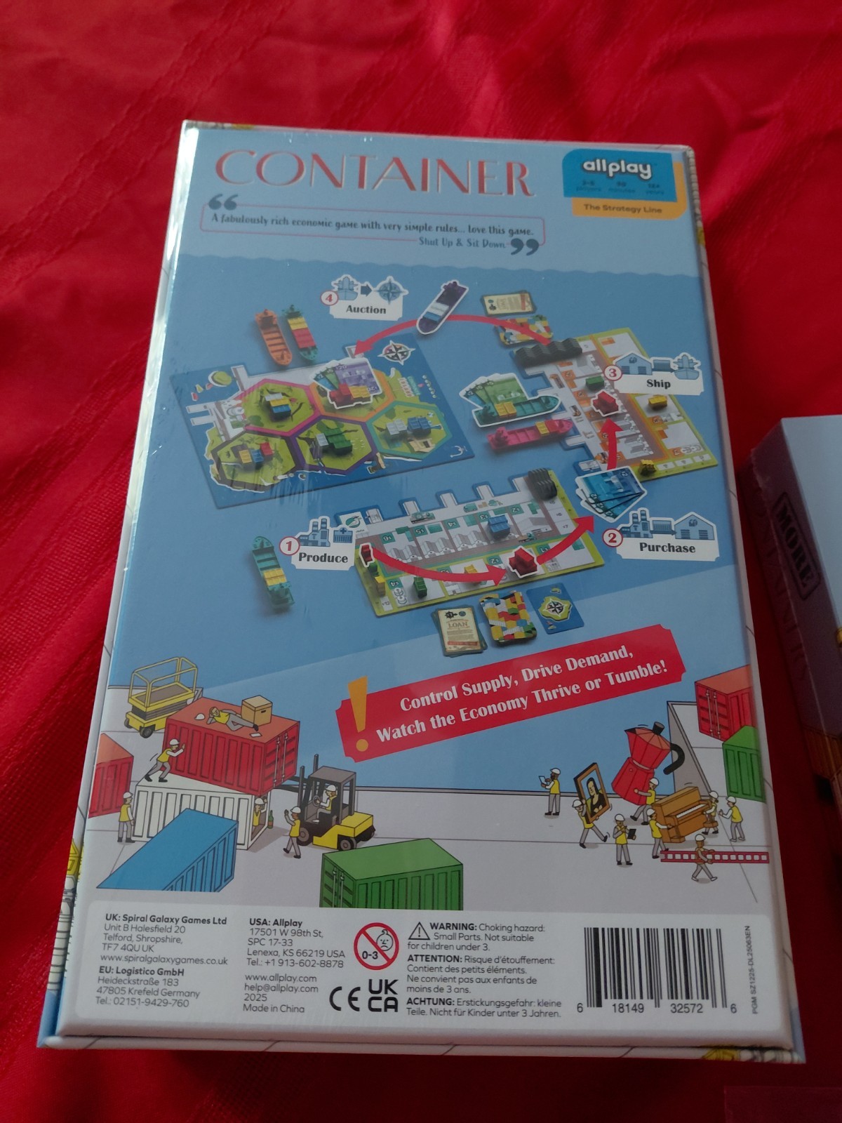 Container Board Game + More Containers + Allplay Medallion – New Kickstarter