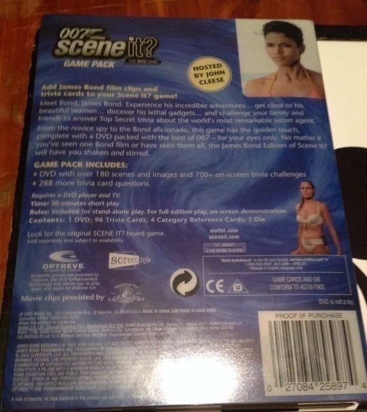 007 Edition Scene It? The DVD Game Pack Age 13-Adult James Bond 007 Trivia