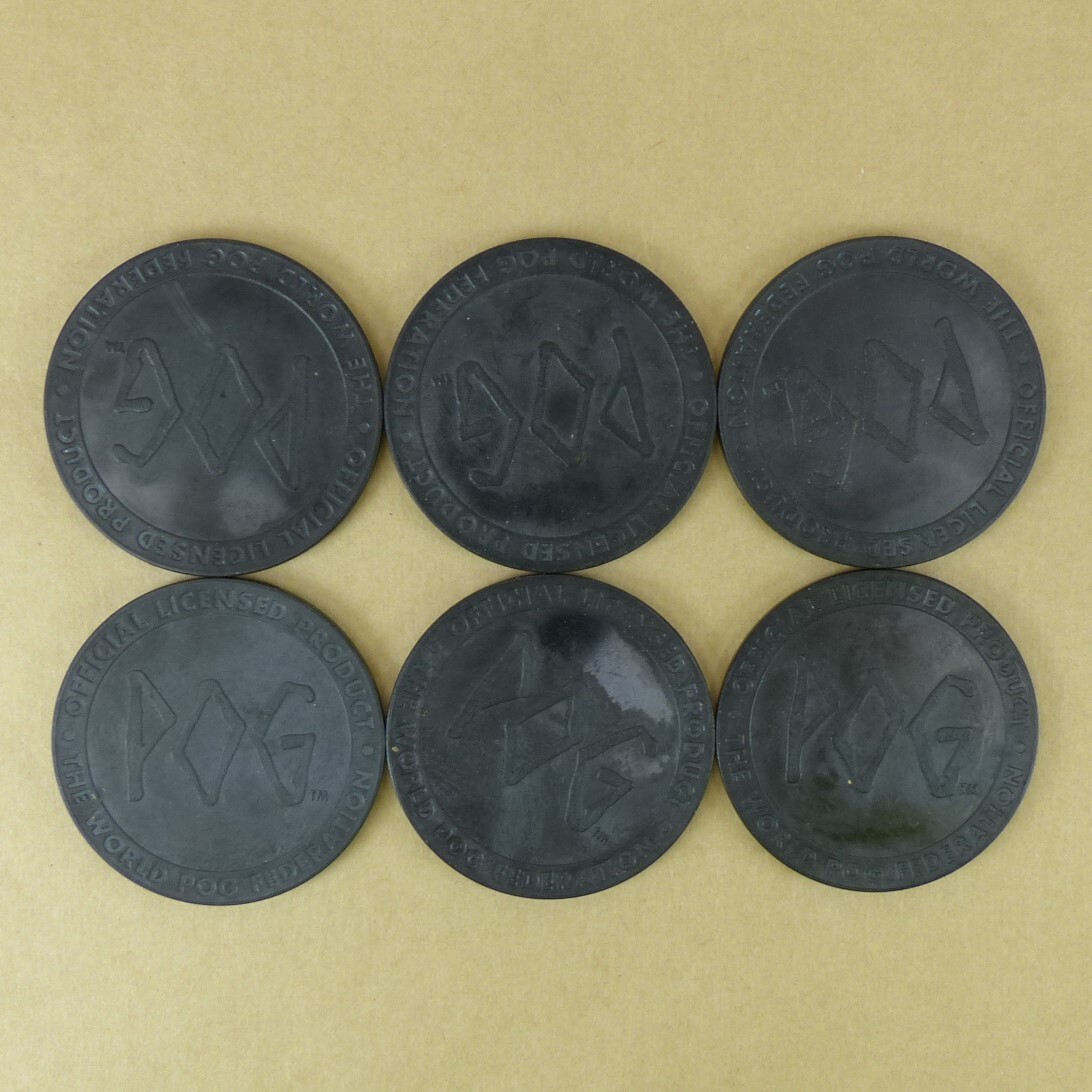 Animaniacs 6 Plastic POG Slammers Kini Authentic The World POG Federation WPF