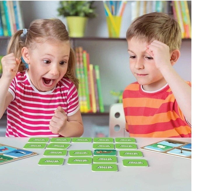 Skillmatics Board Game – Memory Match Animal Planet Flash Cards (3-7 Years) G1