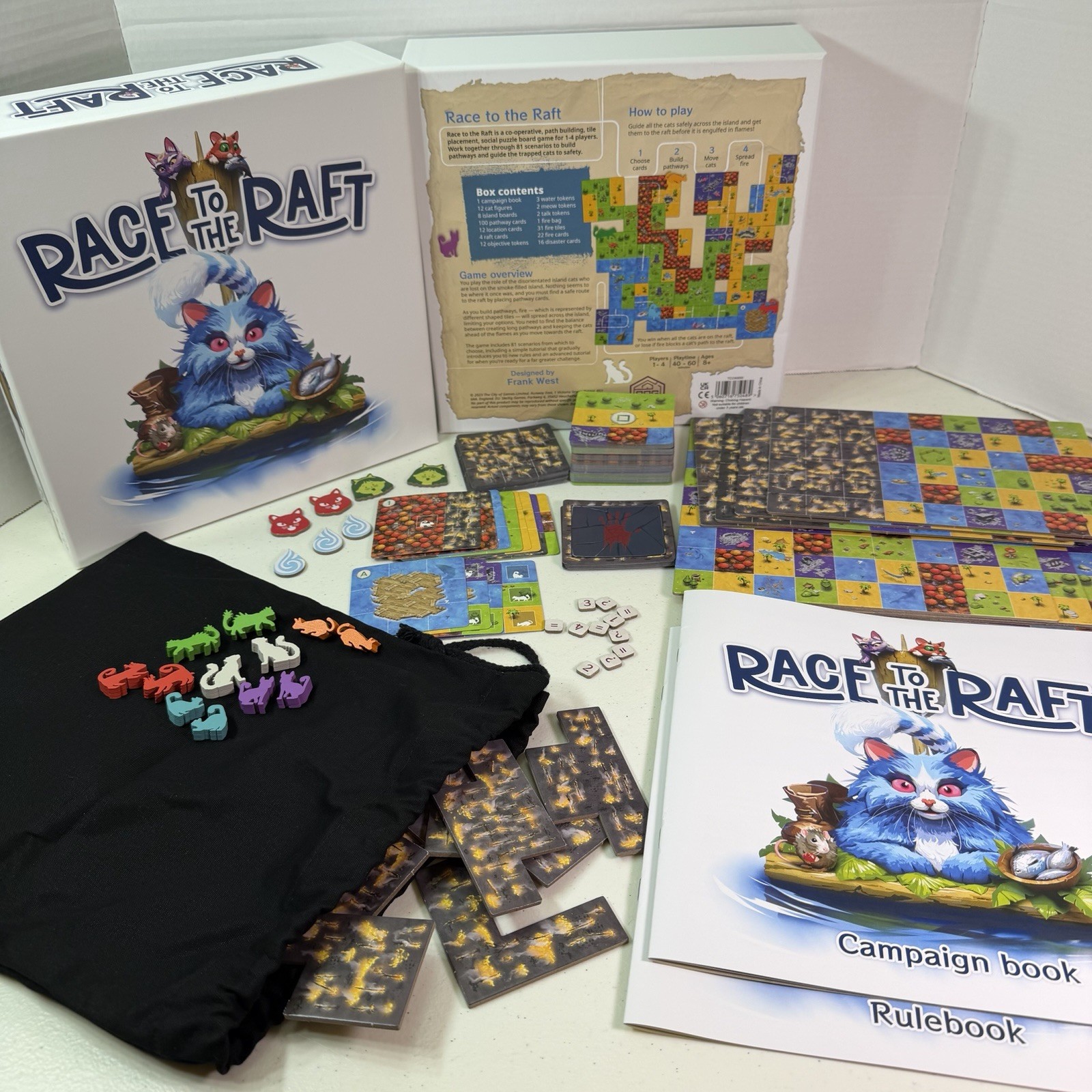 Race To The Raft Co-op Board Game The City Of Games Frank West Complete