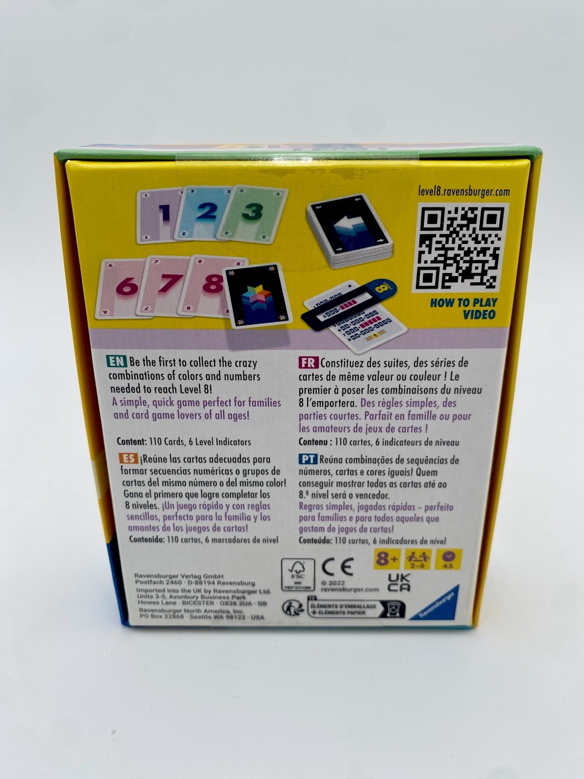 Level 8 Fun Card Game Family Strategy Game for All Ages Ravensburger