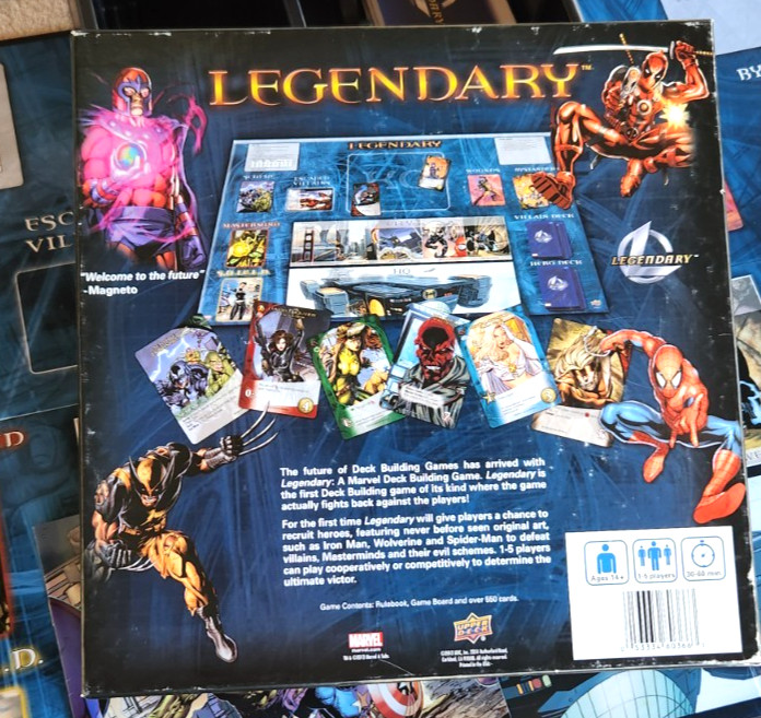 Upper Deck Legendary: A Marvel Deck Building Game Complete Core Game NICE!!