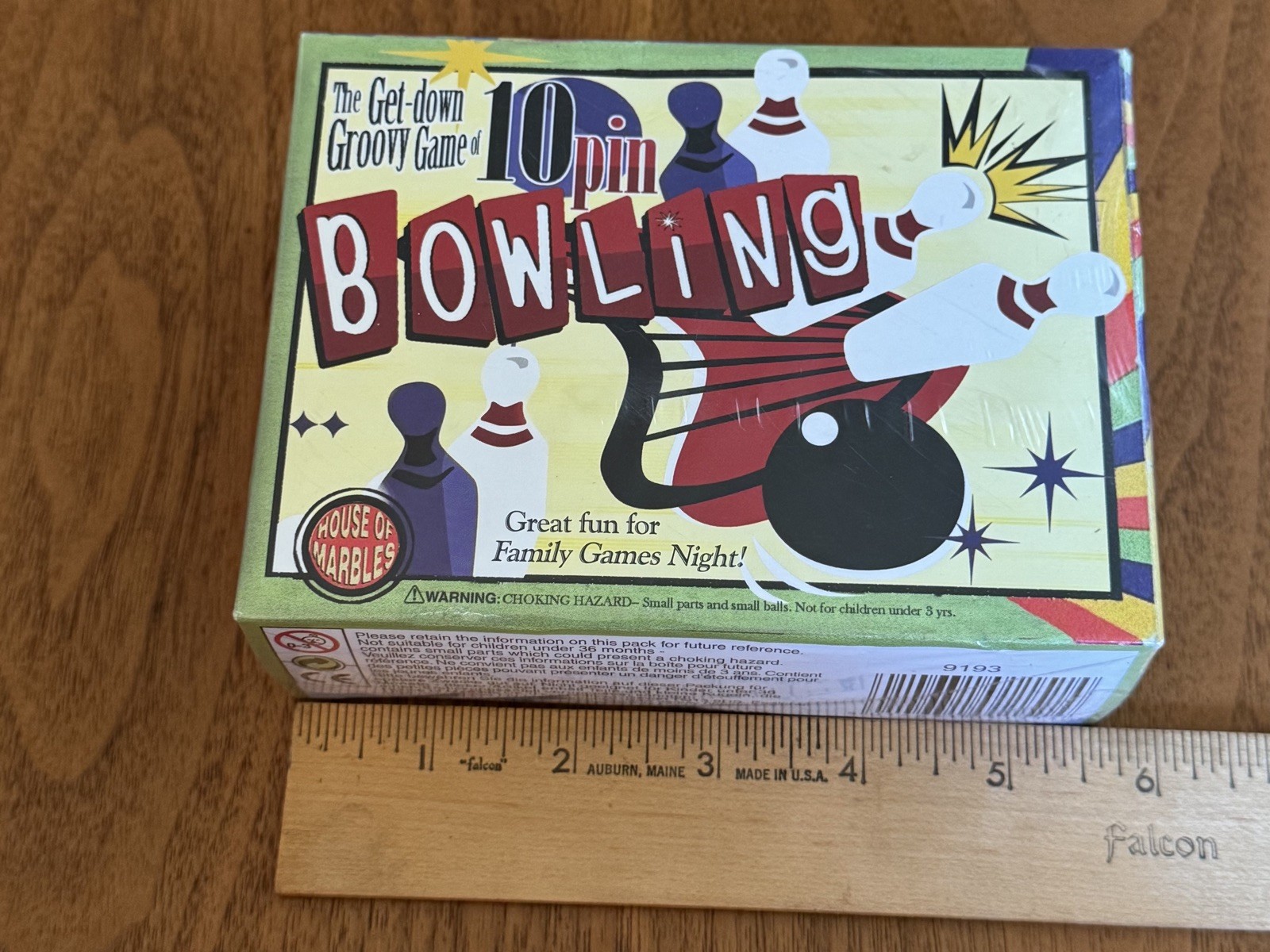 2 House Of Marbles Travel Size Mini Games Wooden Cribbage And 10 Pin Bowling New