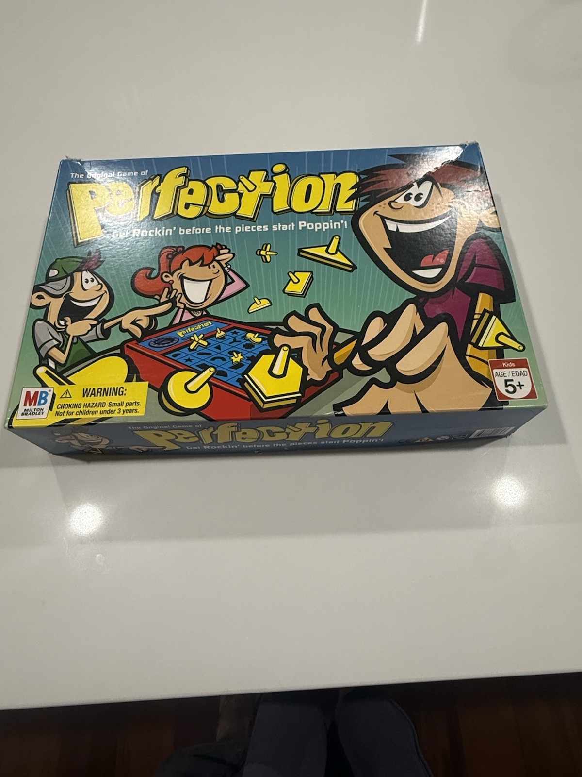 2006 Perfection Board Game Complete Tested Working Hasbro MB w/ Box Instructions