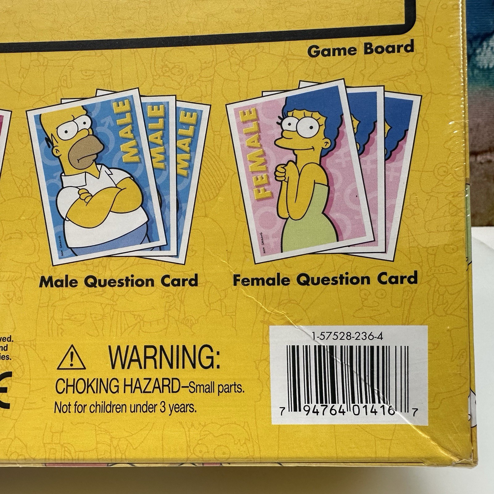 The Simpsons Battle Of The Sexes Board Game Spouses Vintage 2003 Ages 12+ NEW!