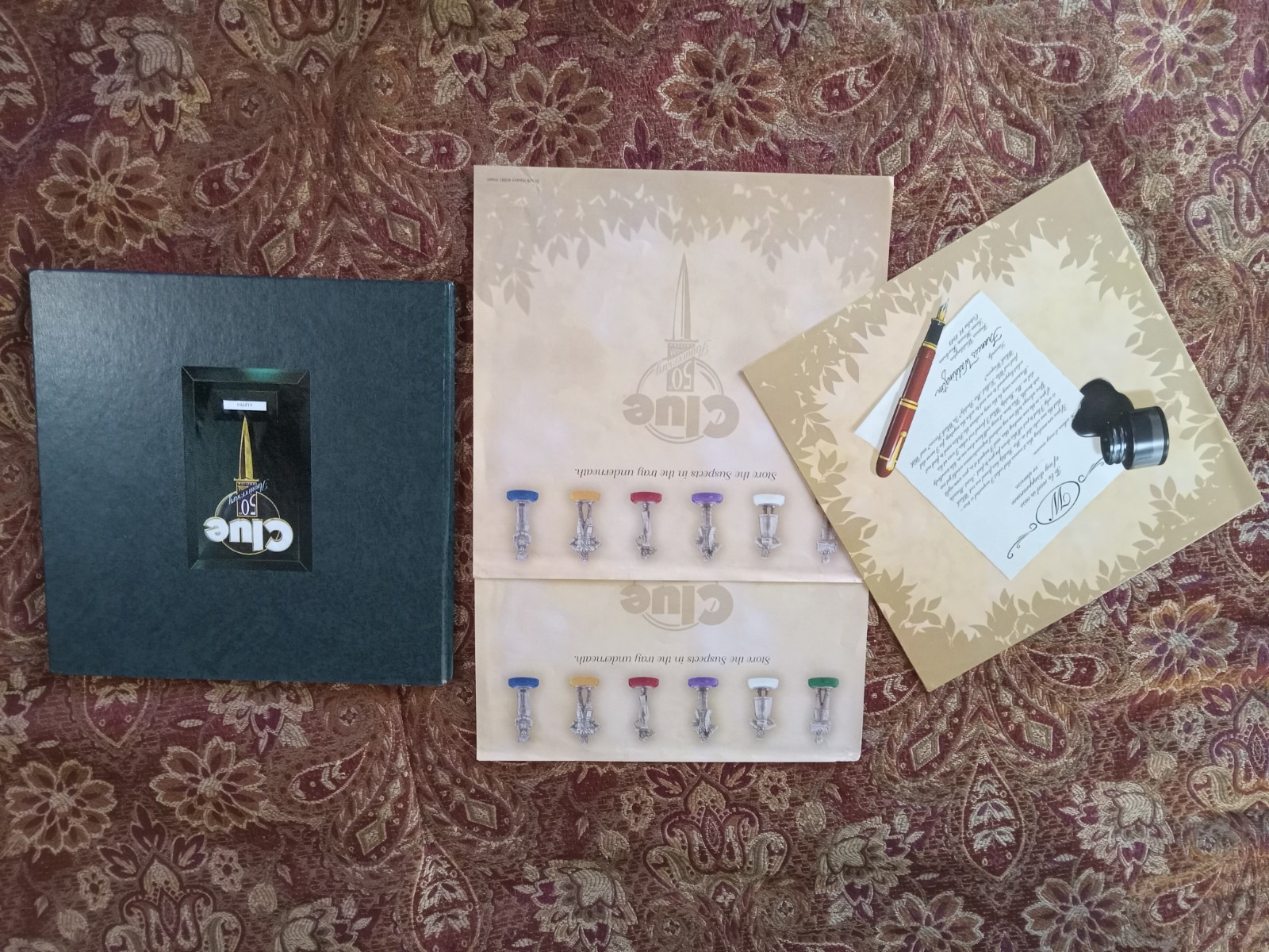 CLUE 50th Anniversary Edition TIN BOX Game Parker Brothers Hasbro Complete