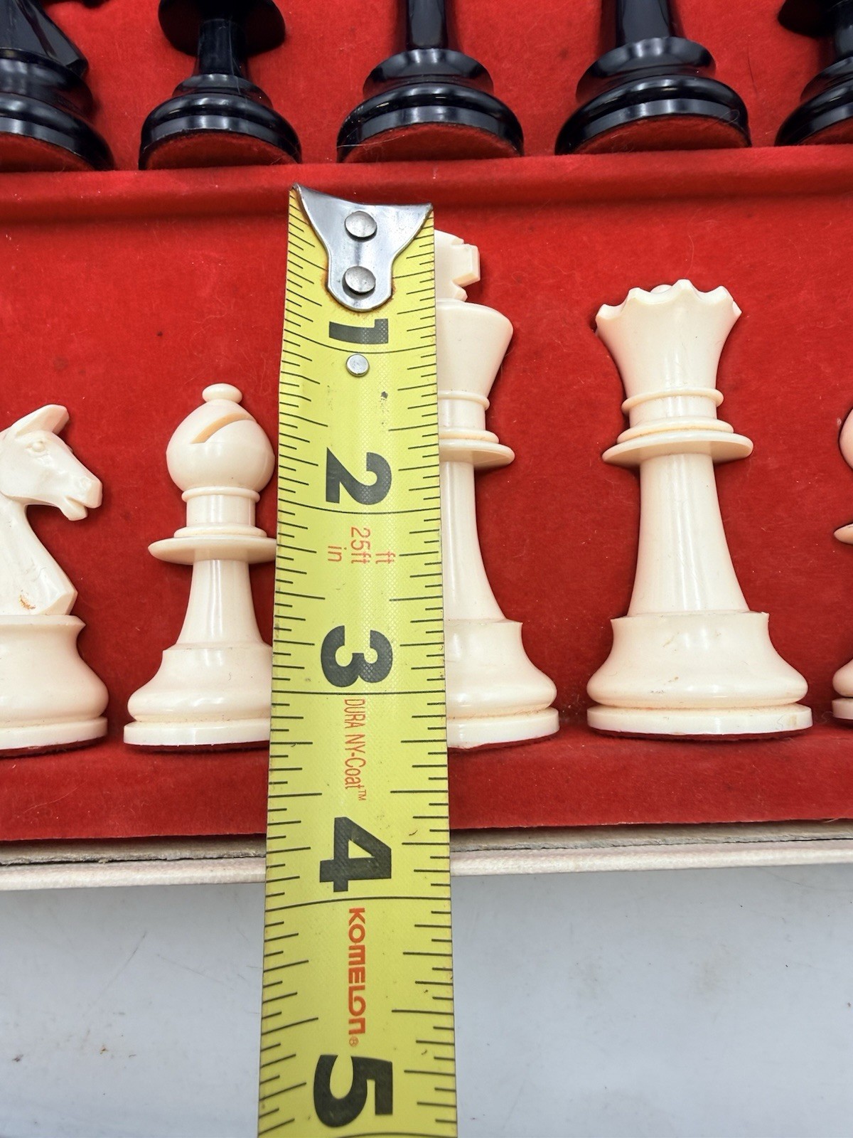 Vtg Deluxe Chess Set 1968 Selchow & Righter Complete In Box SelRight Felt Bottom