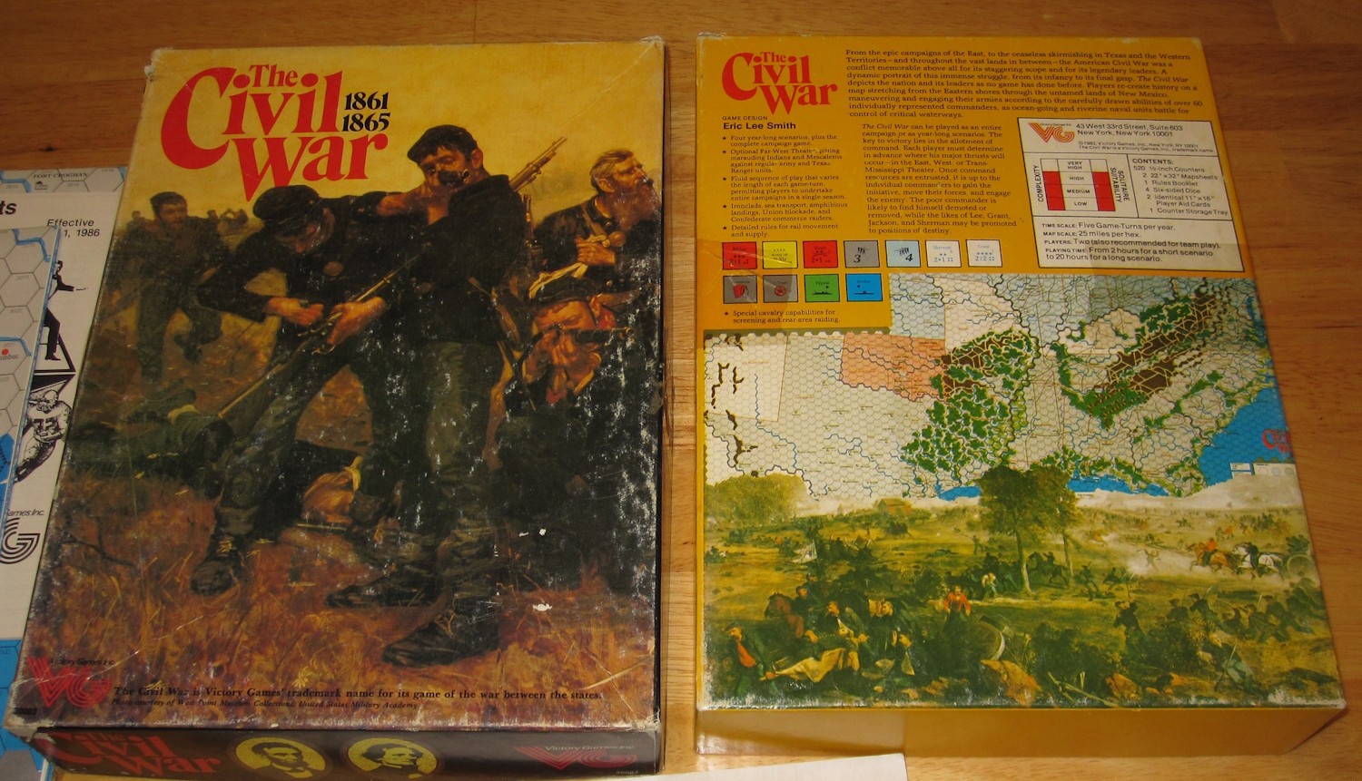 1983 Victory Games ***THE CIVIL WAR 1861-1865*** Bargain Board Game Eric L Smith