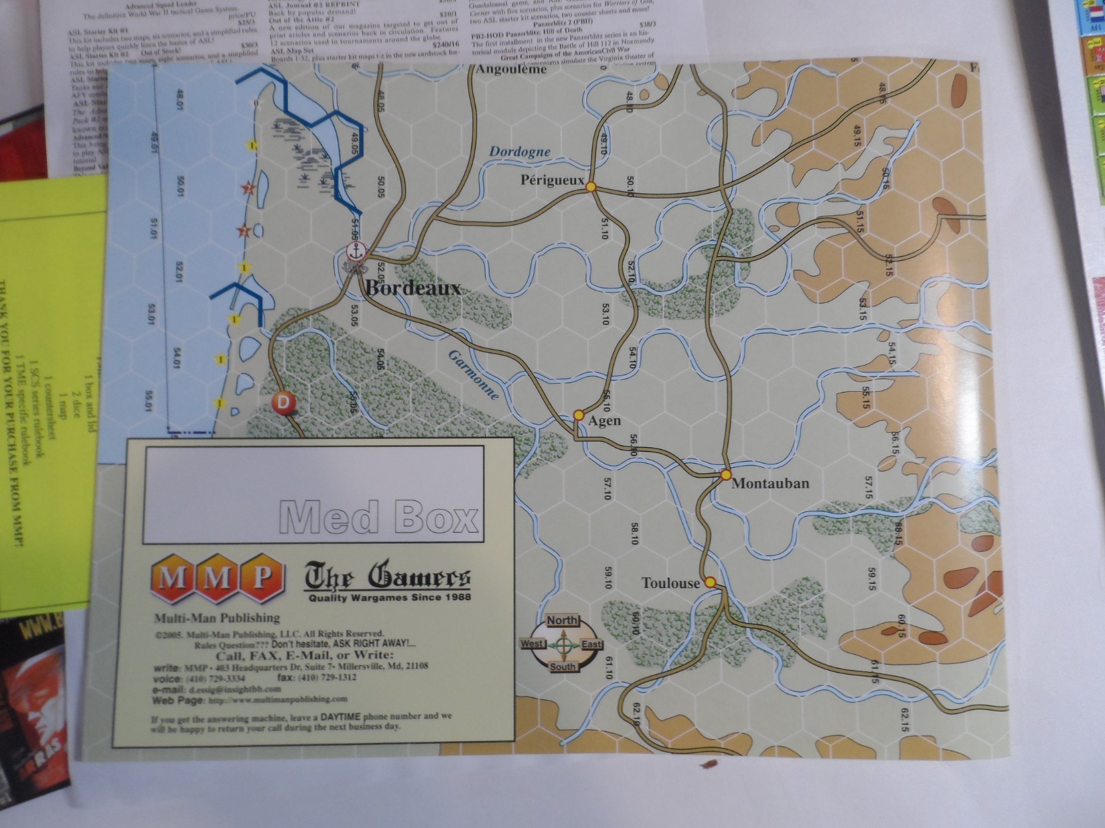 MMP The Mighty Endeavor War Game – UNPUNCHED / NO RULEBOOKS