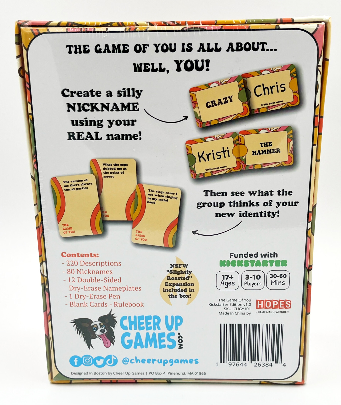 Cheer Up Games The Game Of You Party Game Sealed 3-10 Players Age 17+ 60 Minutes