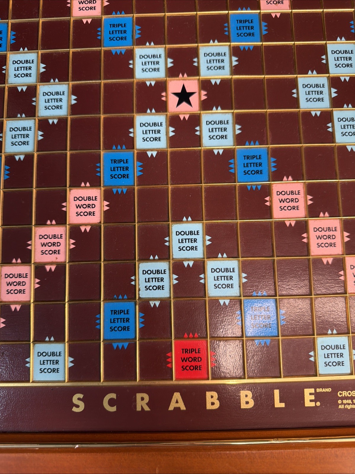 Vintage Franklin Mint Edition Scrabble 1990 Wood TURNTABLE BOARD ONLY