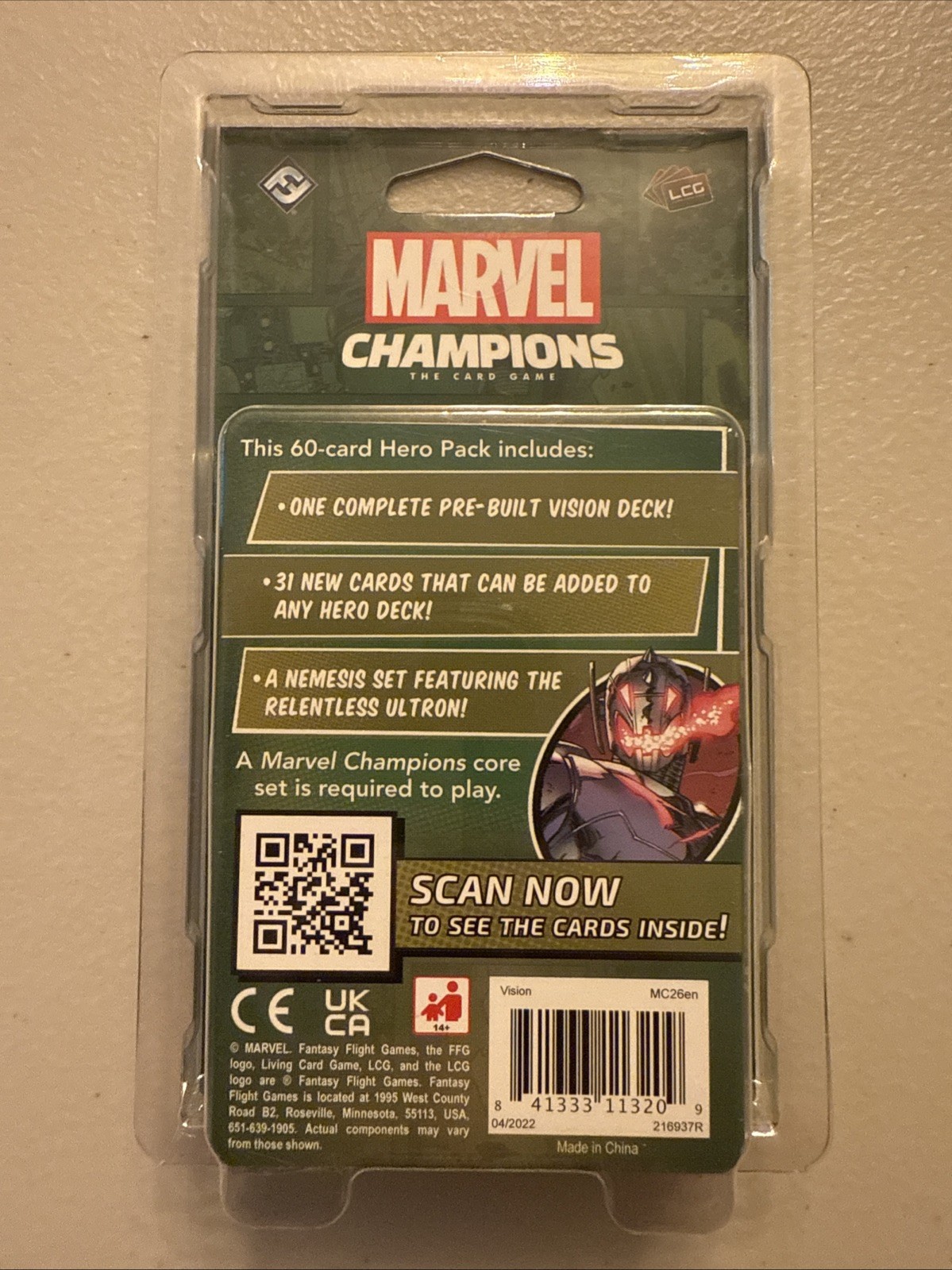 Marvel Champions LCG – Vision Hero Pack | OOP | FFG | New/Sealed