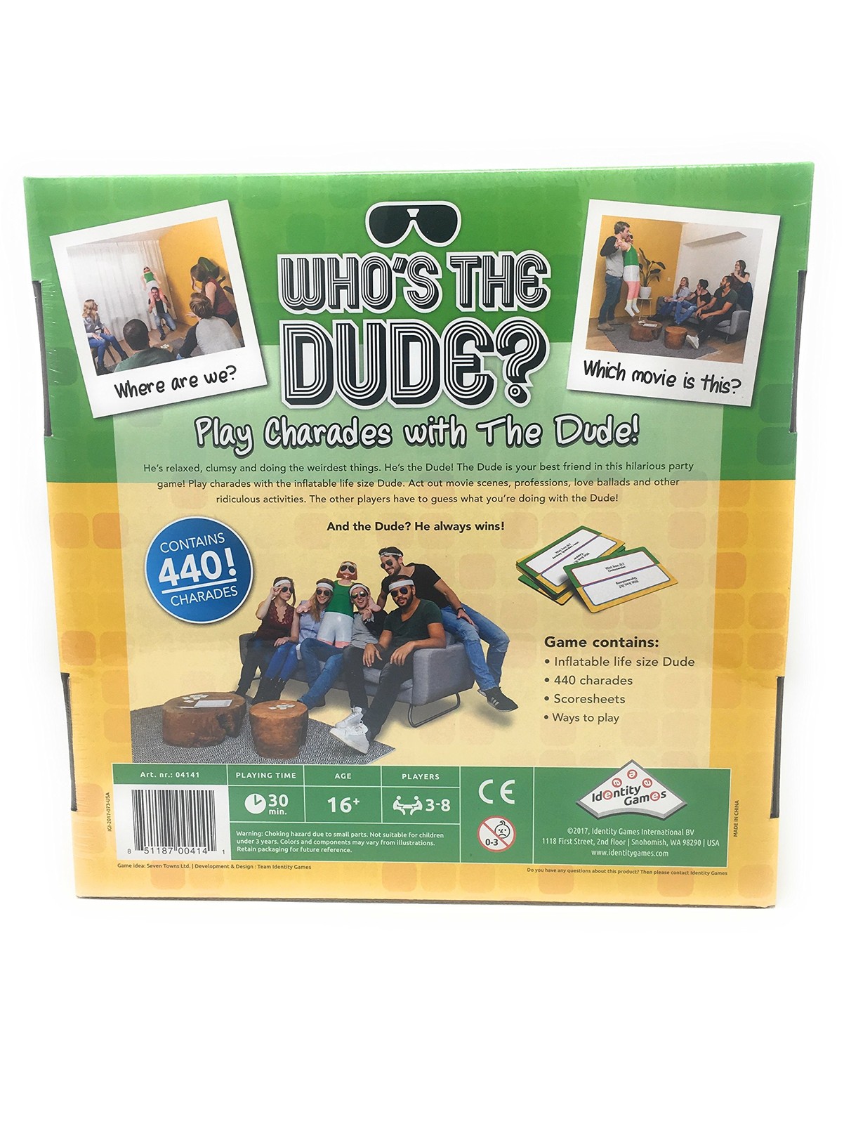 Identity [ Charades Game For Family Whos The Dude