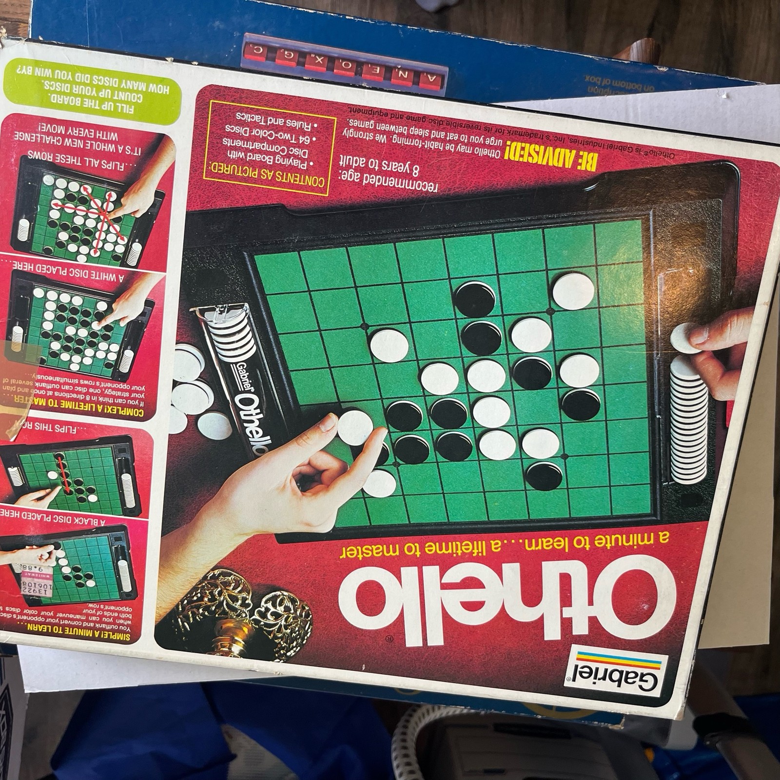 Gabriel Othello Strategy Board Game 1975 A Minute To Learn