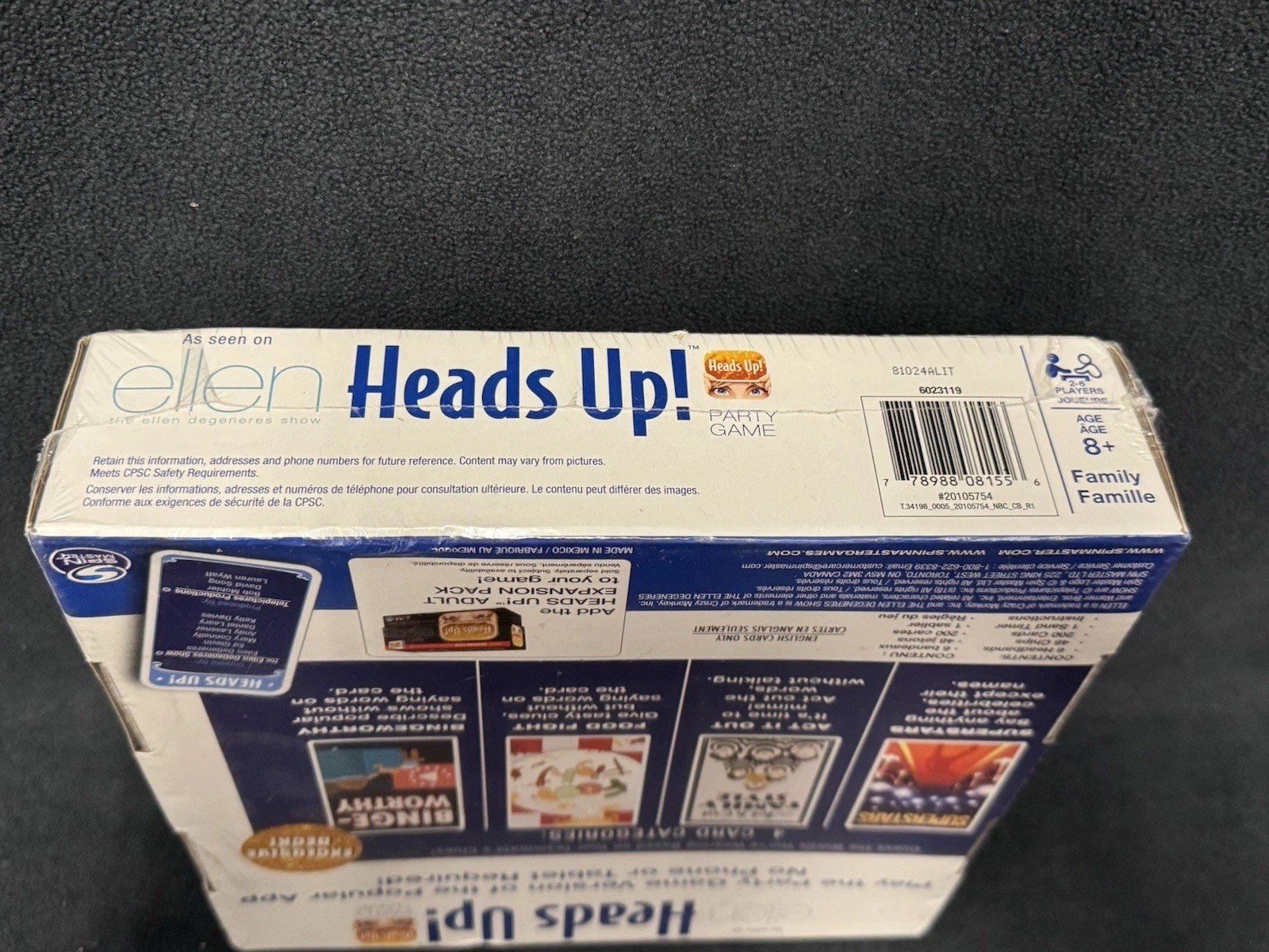 Heads Up! Party Game 3rd Edition As Seen on the Ellen Degeneres Show -NEW SEALED
