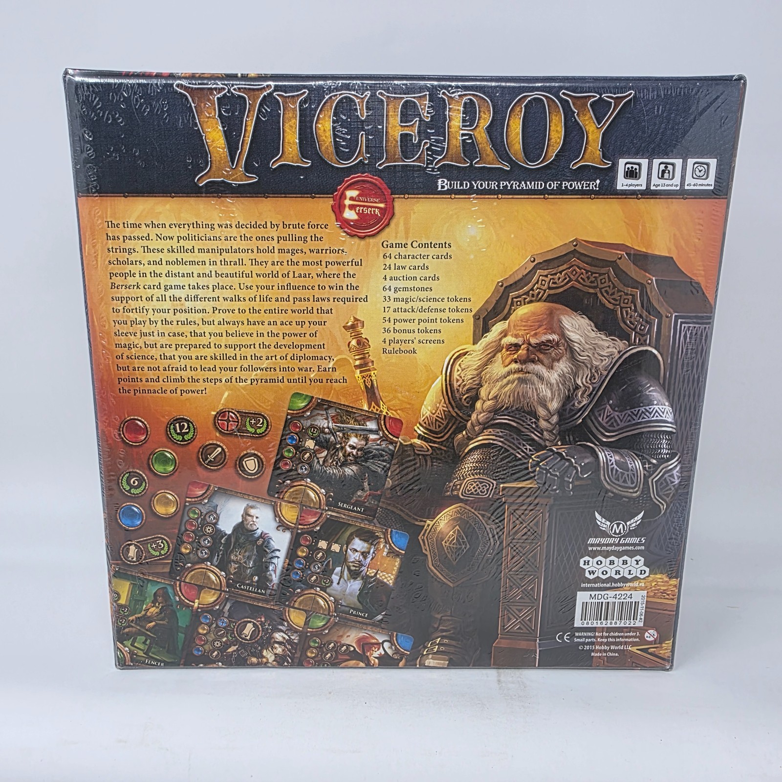Viceroy Build Your Pyramid Of Power Board Game 2015 New Sealed