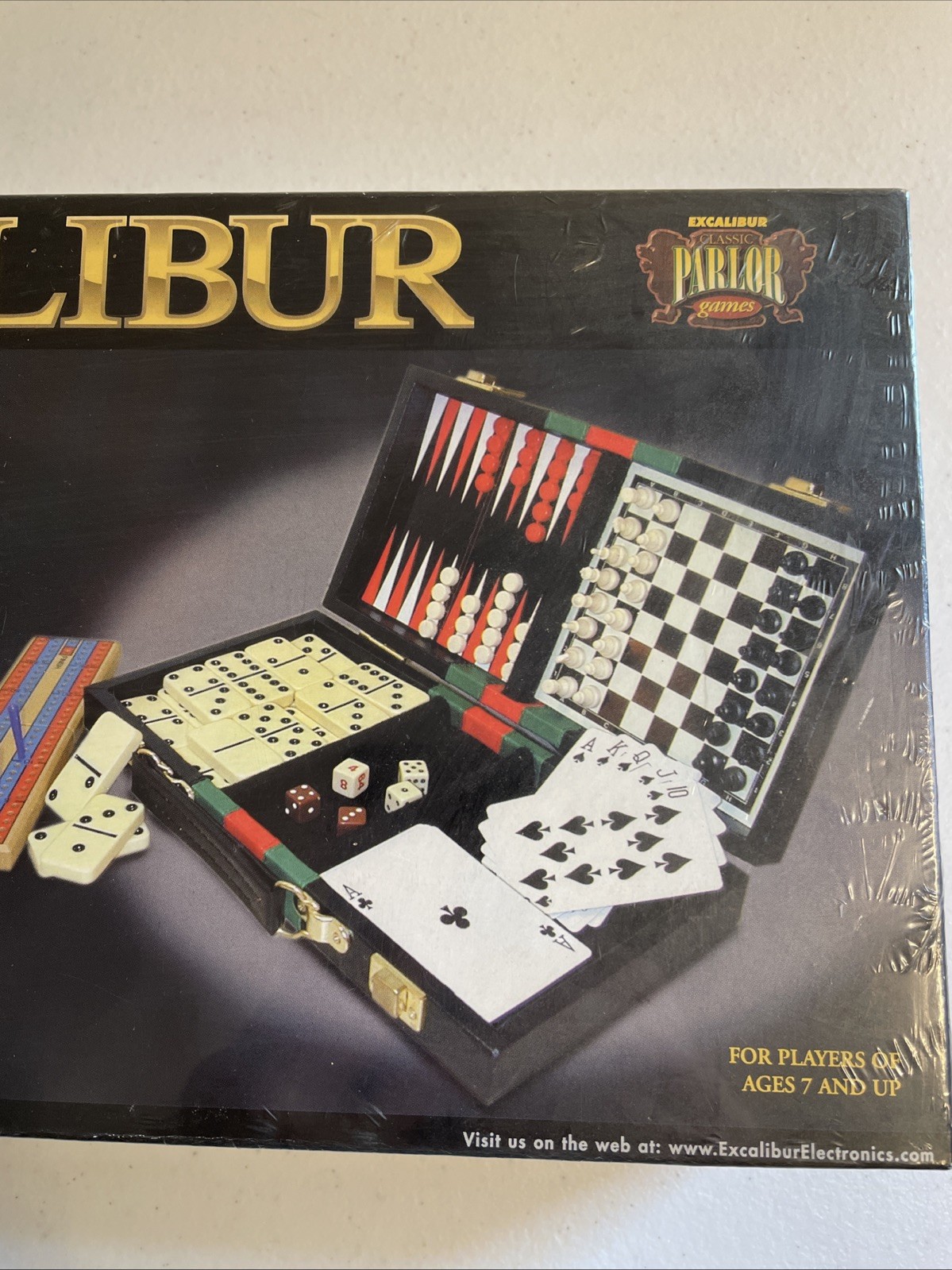 Excalibur Electronics 6-in-1 Game Pack Travel Board Games Car Vacation
