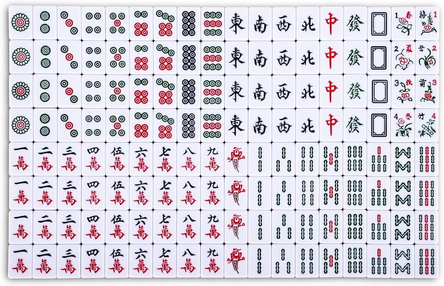 Lightweight 20mm Mini Mahjong Set with Instruction Manual – Travel-Friendly Fun