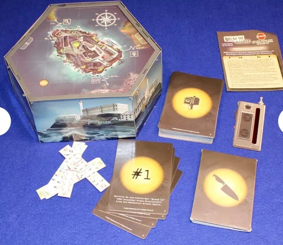 Break In – Alcatraz Board Game Family Game Escape Room Game sealed