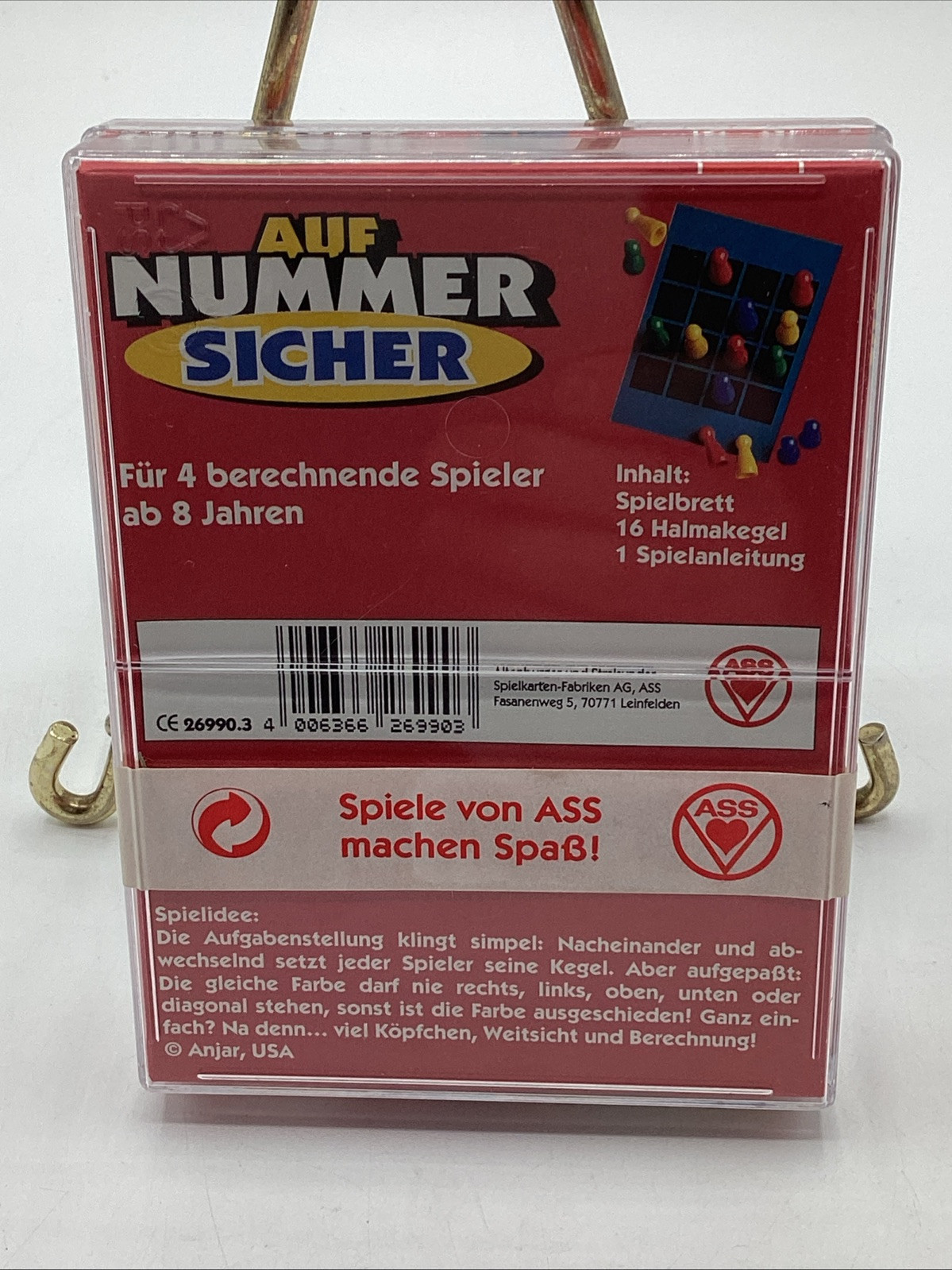 Vintage NOS Factory Sealed GERMAN Auf Nummer Sicher Strategy Game *RARE*