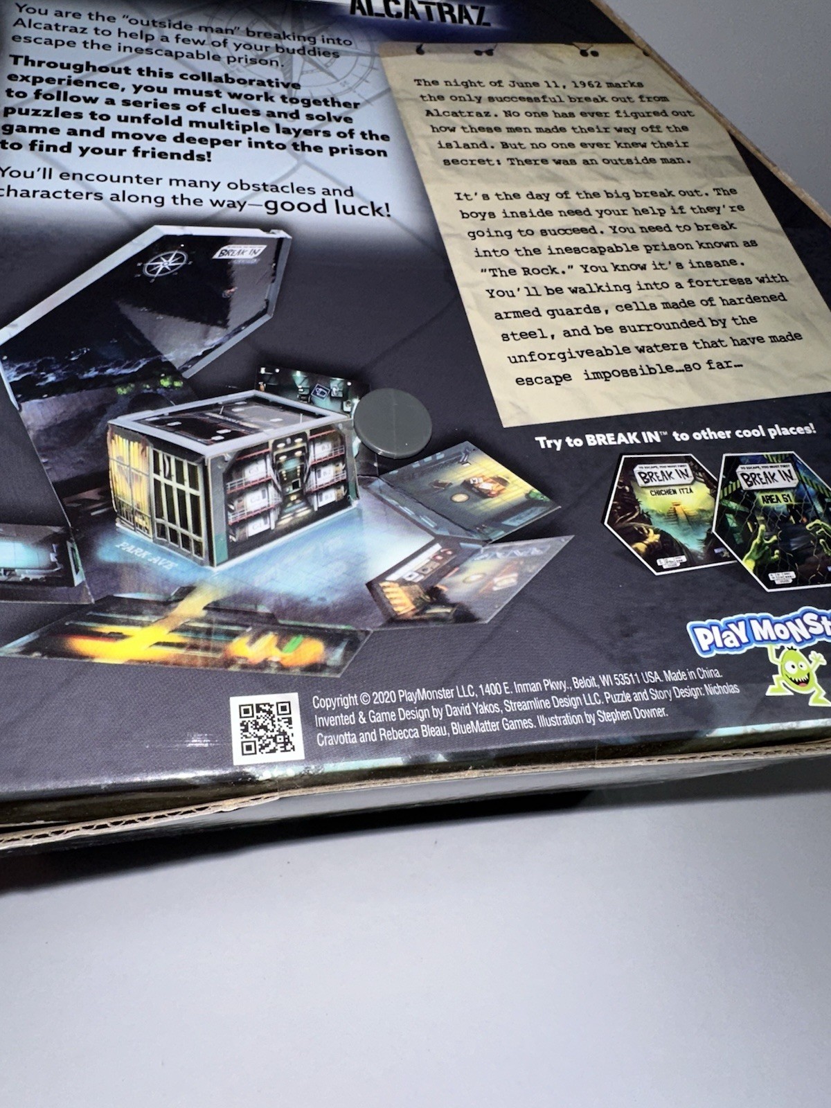 Break In Alcatraz Board Game Family Game Escape Room Game NEW