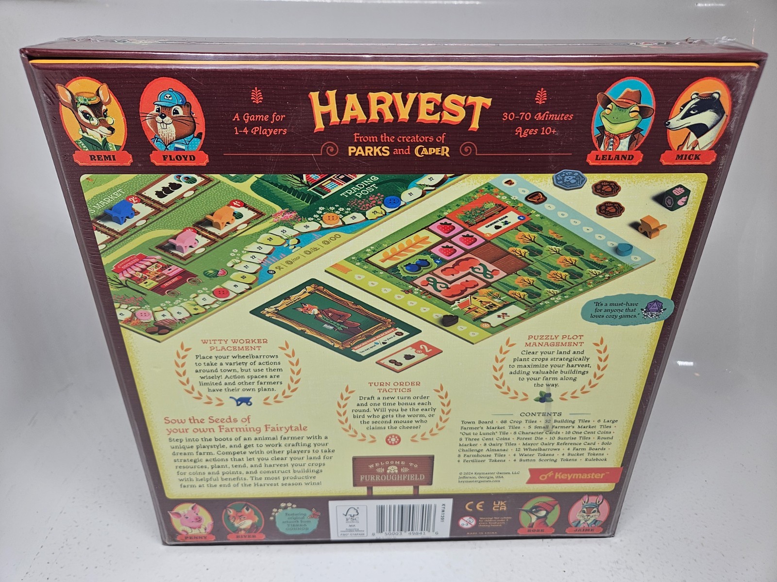 Keymaster Games Harvest Strategy Board Game NEW SEALED FLAW READ