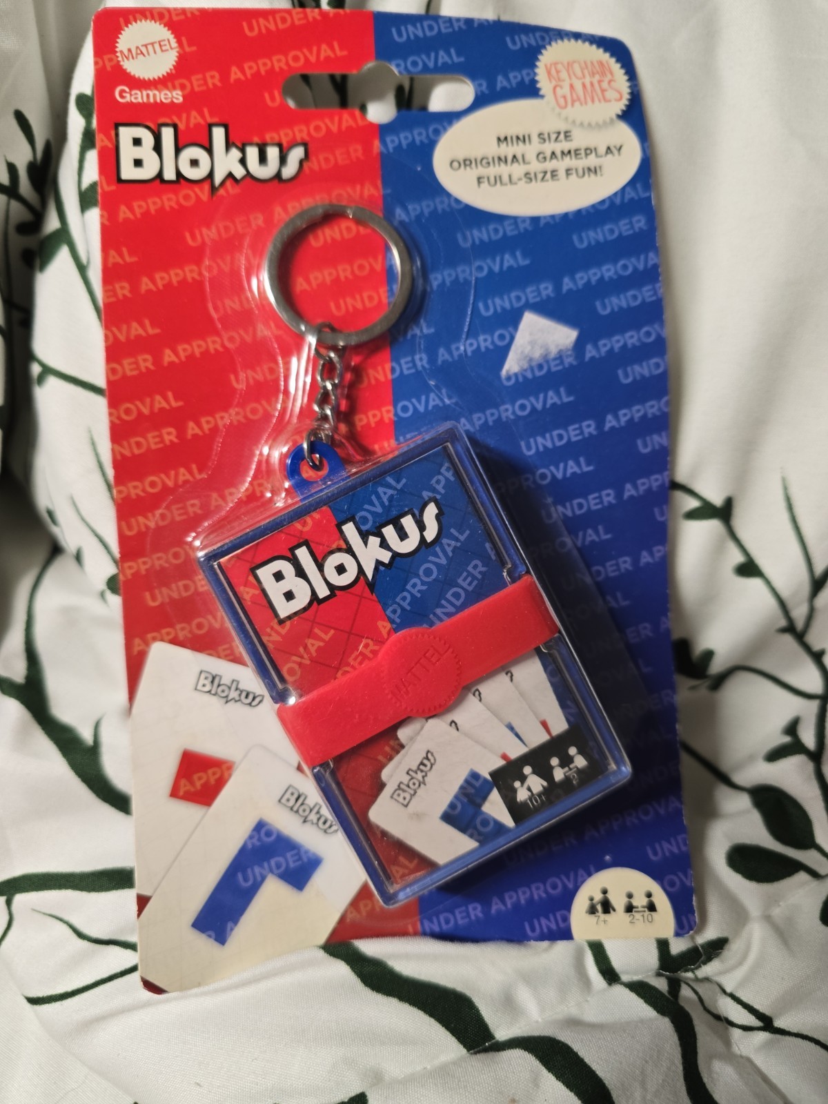 Mattel Blokus Keychain Game Mini Size Original Gameplay Full Size Fun NIPS