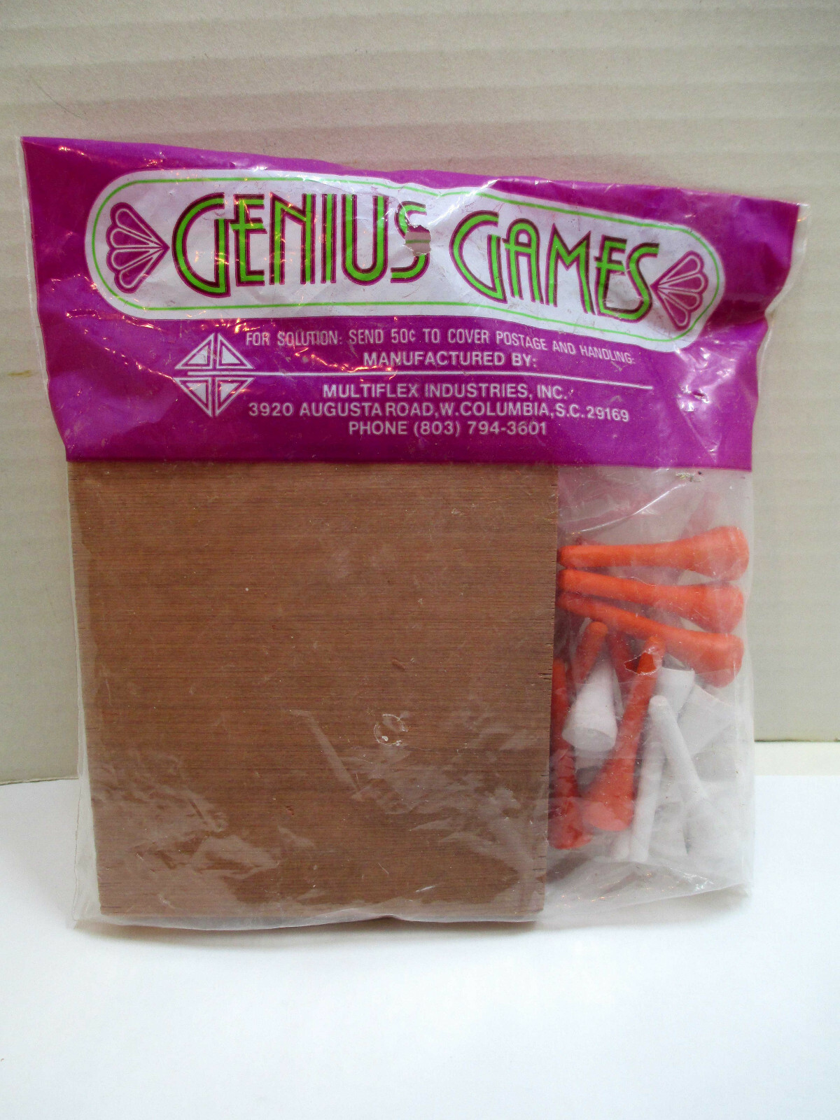 VTG Genius Games Super & Traditional Tic Tac Toe Games Wood Board Golf Tee Pegs
