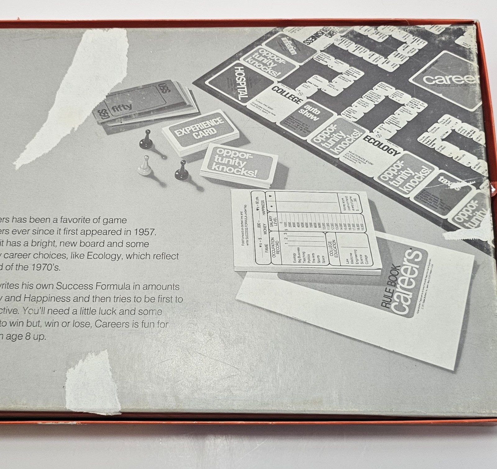 Vintage 1971 Careers Board Game Parker Brothers 100% Complete 1970s Retro Toy