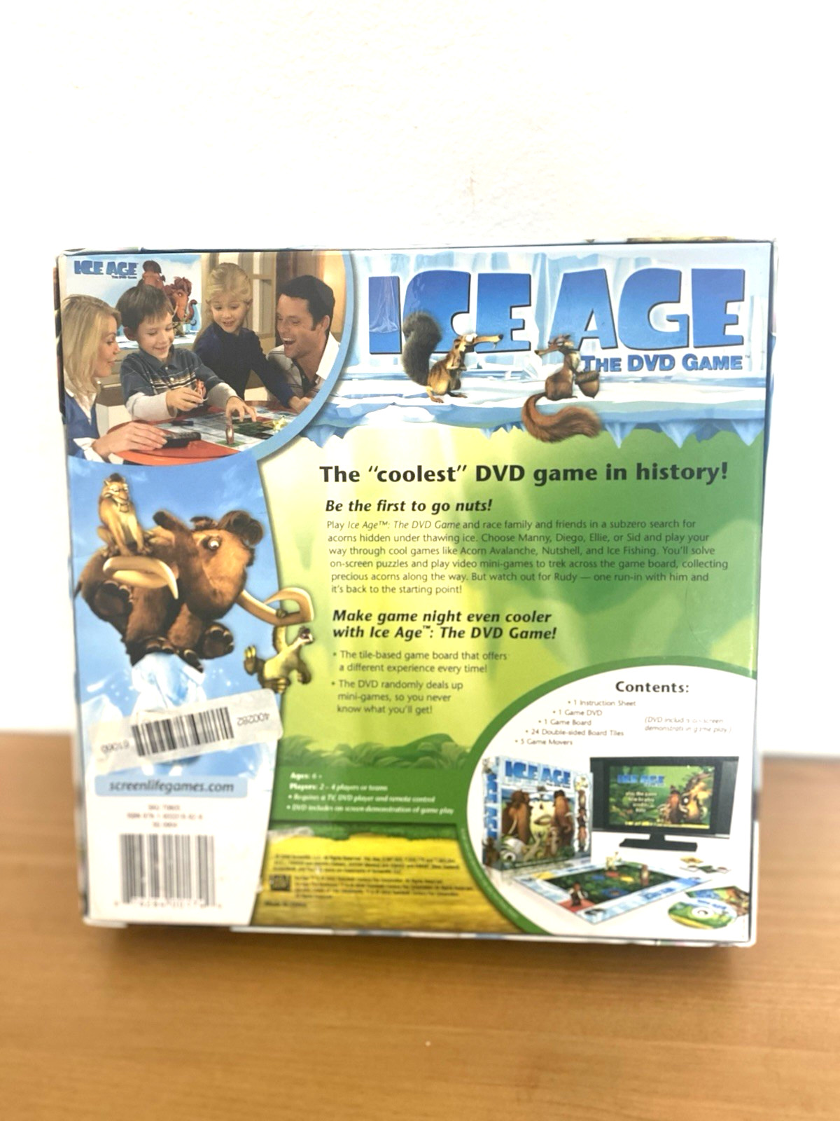Screenlife Ice Age: The DVD Game Board Game with Clips from All 3 Movies