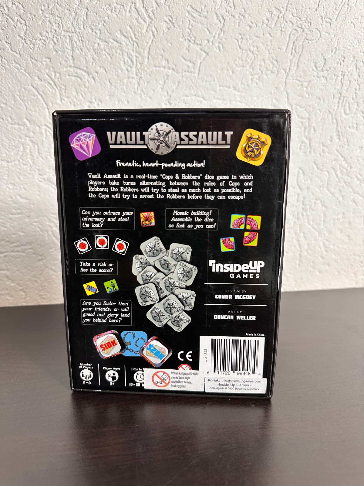 Vault Assault – Inside Up Games | Würfelspiel | DE | Vollständig | Unbespielt