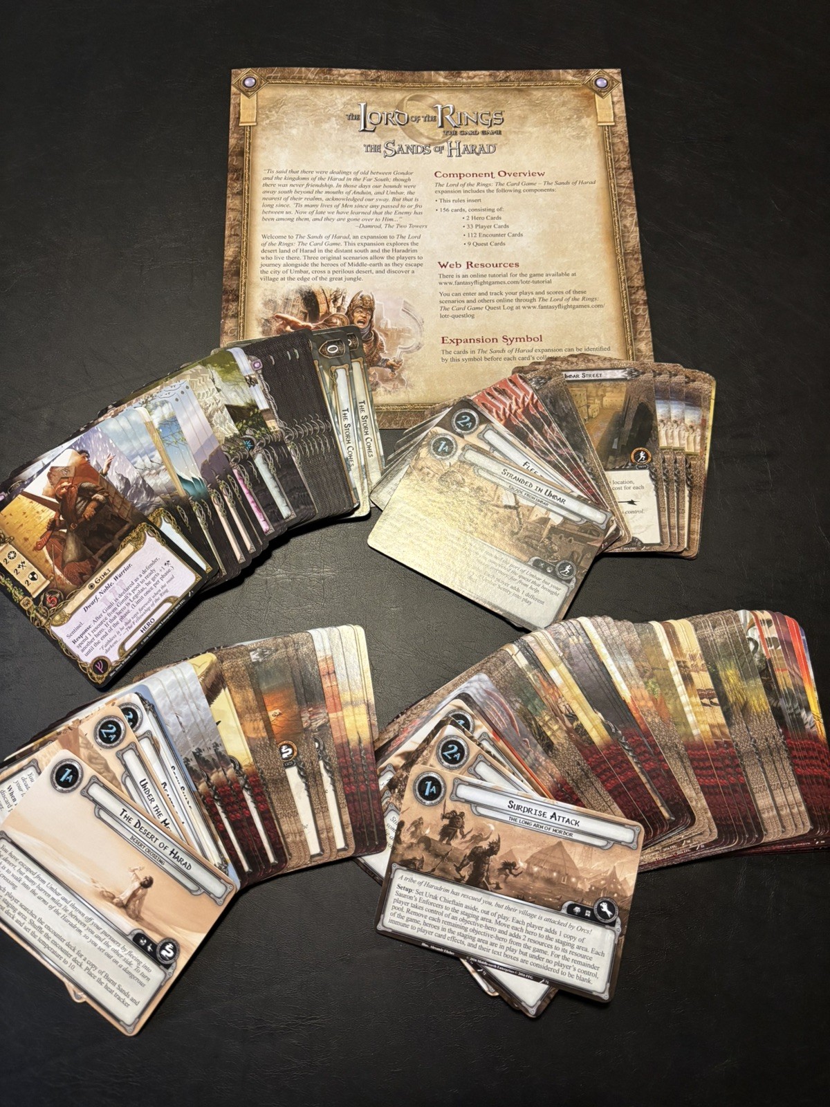 Lord of the Rings LCG – Complete Haradrim Cycle, Deluxe Expansion + 6 APs