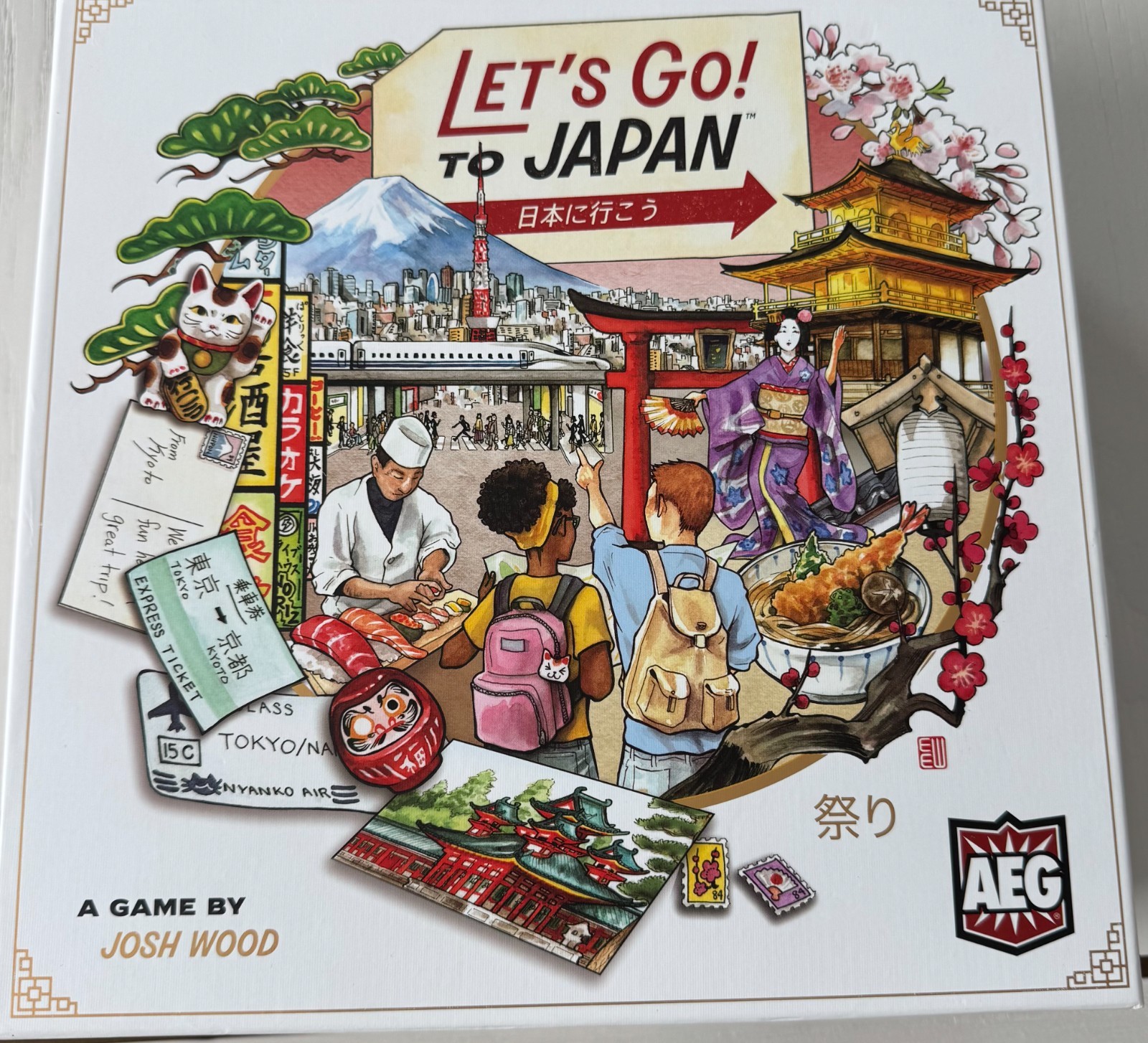 Let’s Go to Japan Kickstarter Edition (scarf and expansions included)