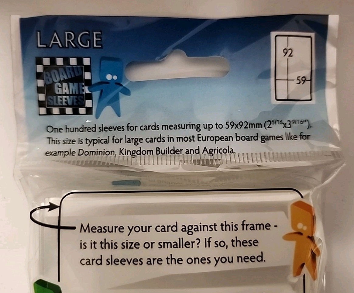 Arcane Tinmen Large Board Game Sleeves AT-10402, 2 5/16 in x 3 9/16 in Free ship