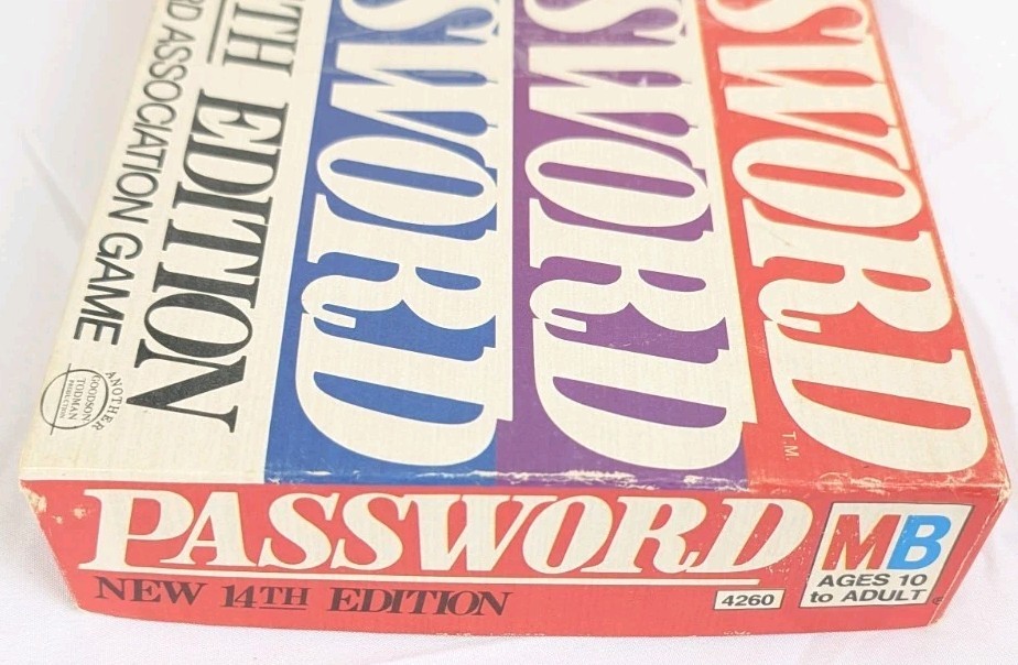 Vintage 1973 Password Game 14th Edition Complete by Milton Bradley