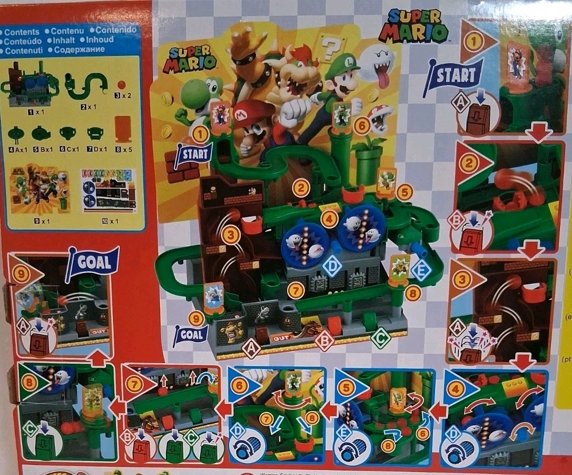 Super Mario Brothers Adventure Game DX – Tabletop Skill and Action Game New