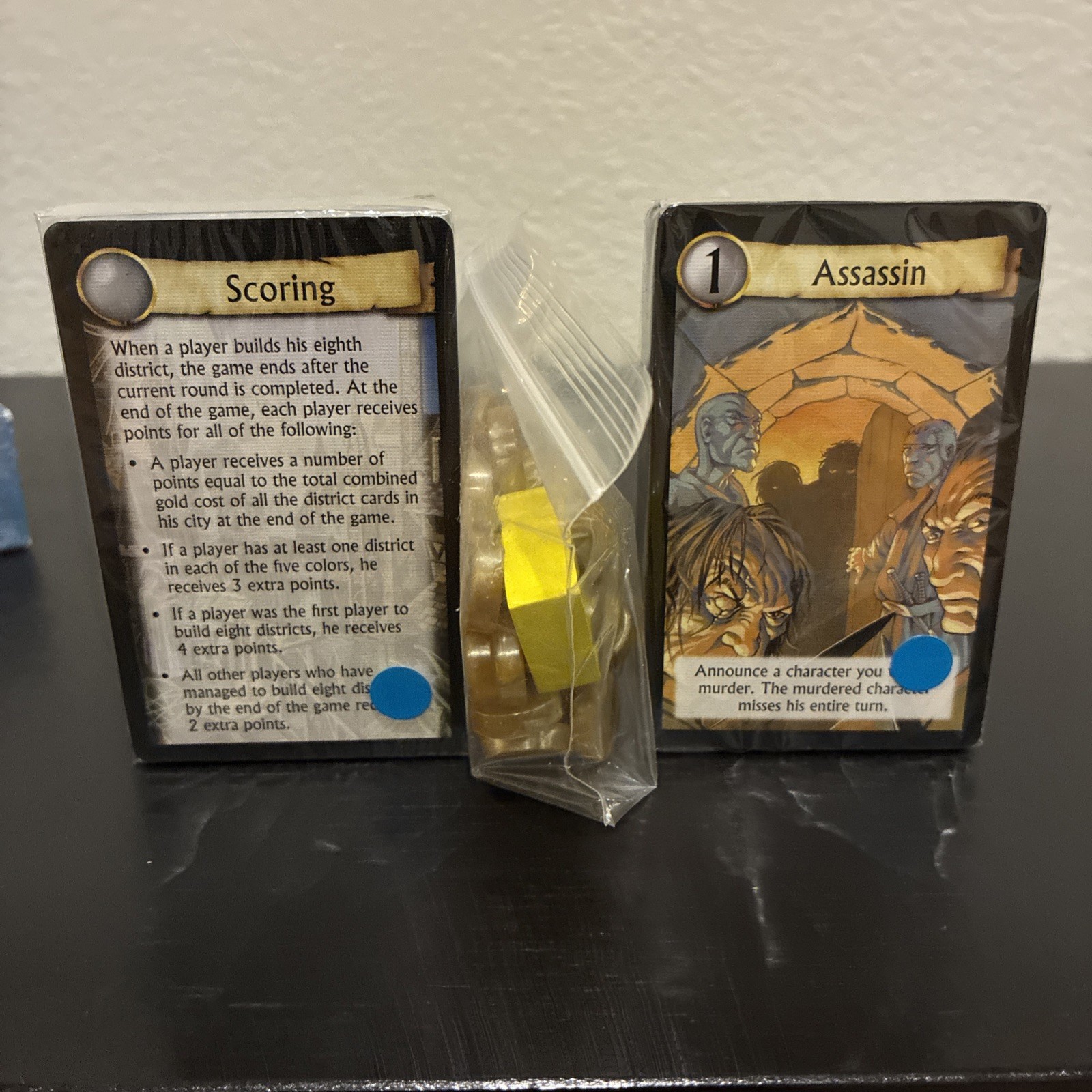NEW Citadels Card Game w/ Dark City Expansion by Bruno Faidutti 2004 OPEN BOX