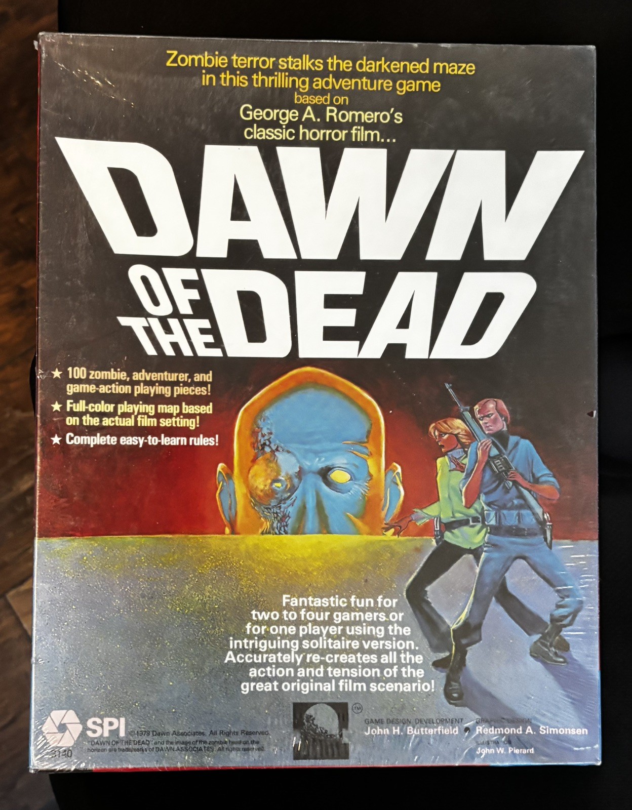 Factory-sealed Vintage 1978 Dawn of the Dead SPI 3140 Board Game
