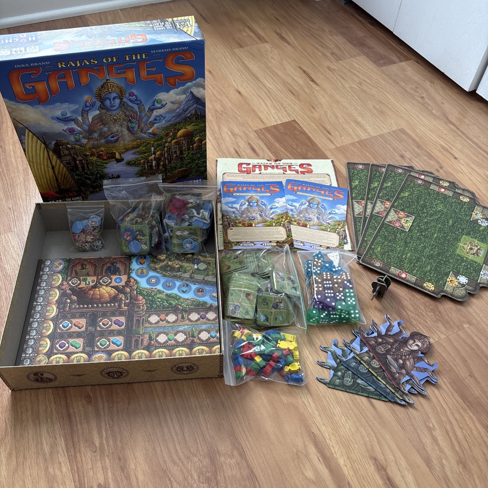Rajas of The Ganges Strategy Board Game, Goodie Box 1 & 2 (all in base game box)