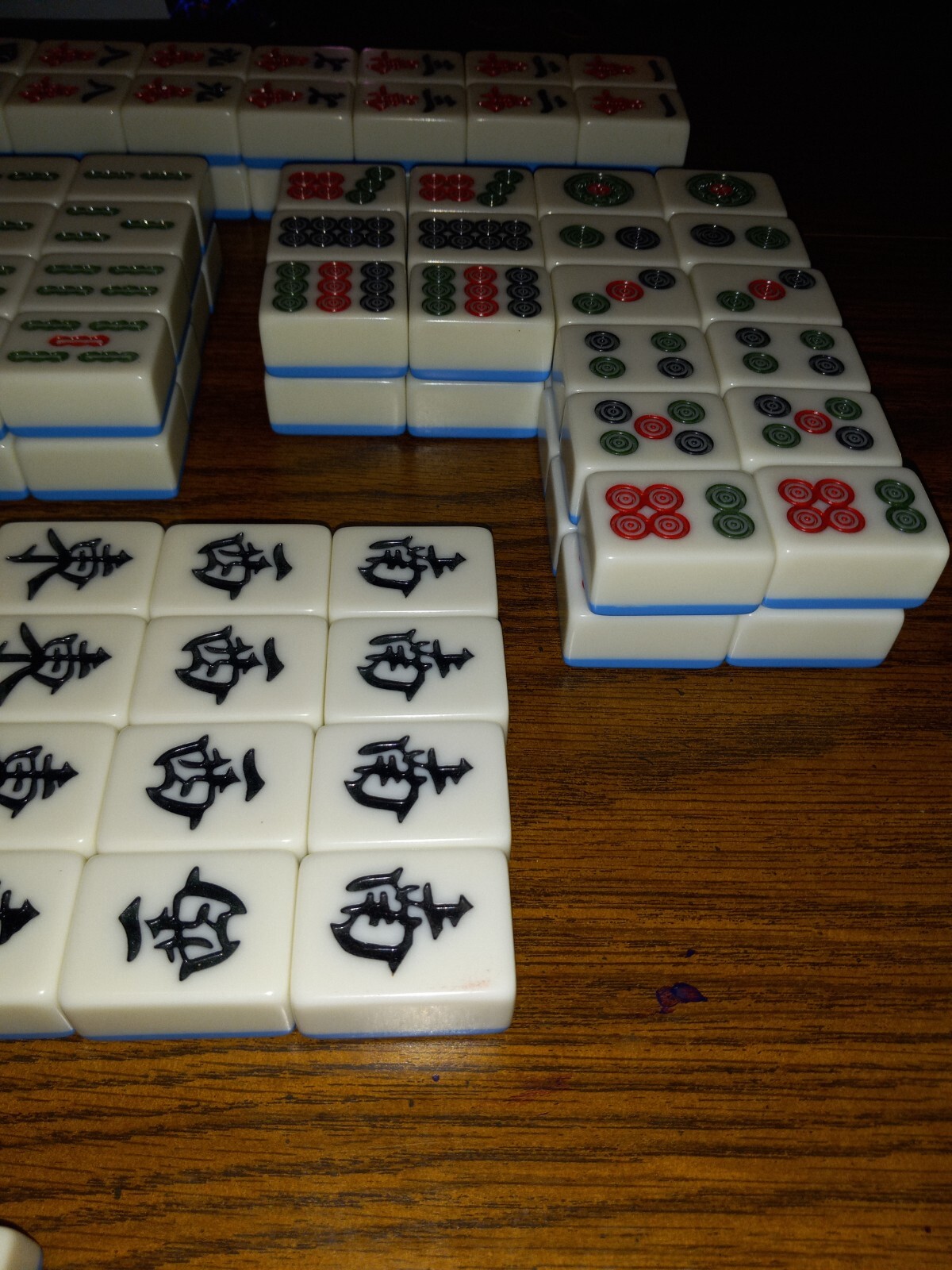 Chinese Mahjong Set X-Large 144 Numbered 1.5″ Tiles Majiang Mah-Jongg in Case