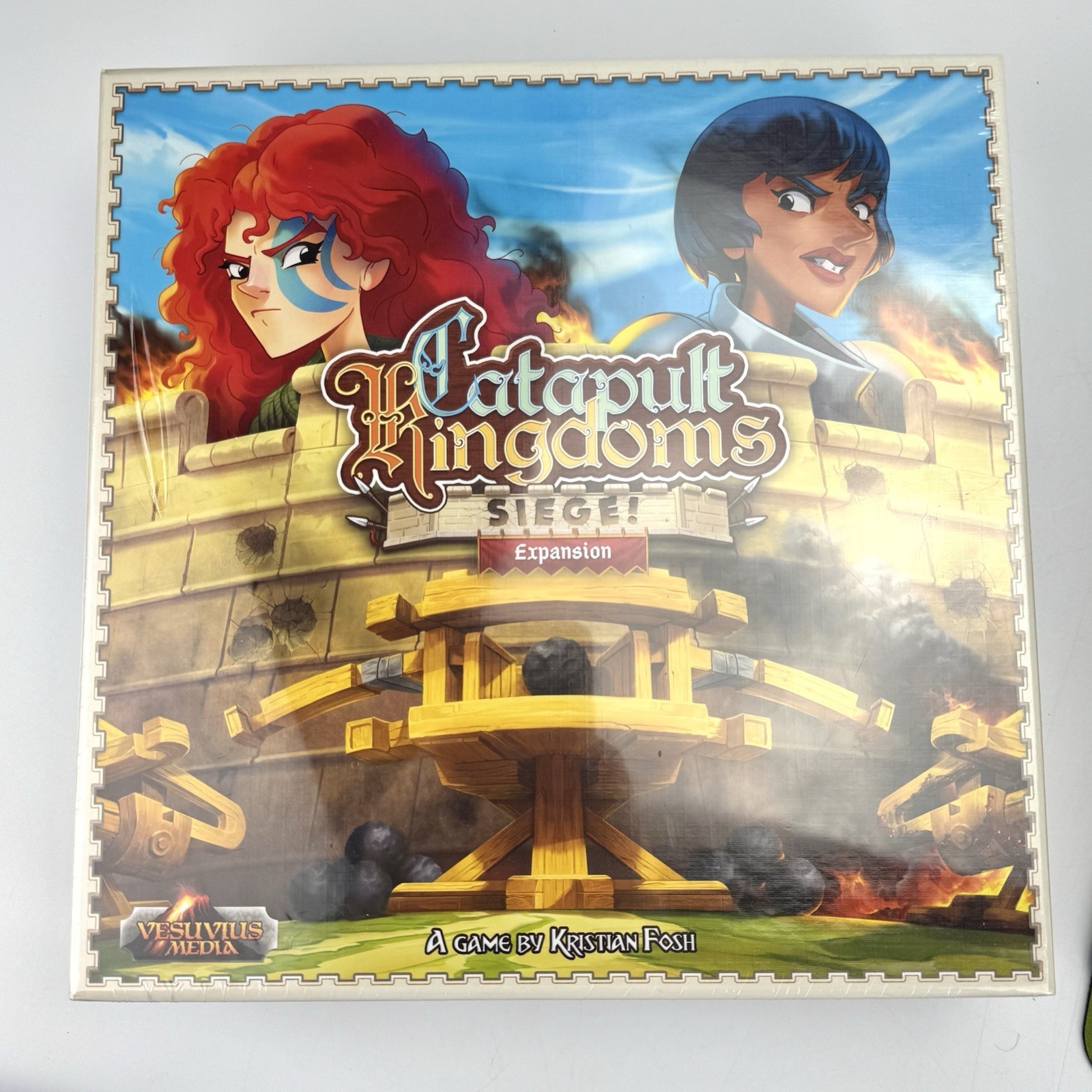 Catapult Kingdoms Kickstarter Bundle With Expansions Artificers & Seige – AS IS
