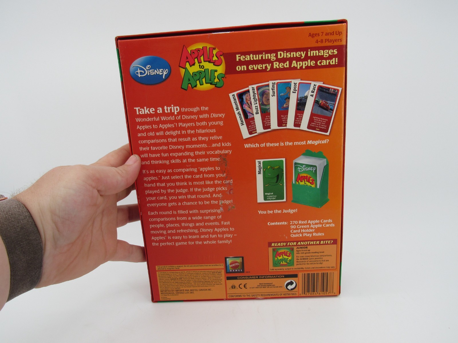 Disney Apples to Apples Game COMPLETE Mattel 2009 Cards Family Party