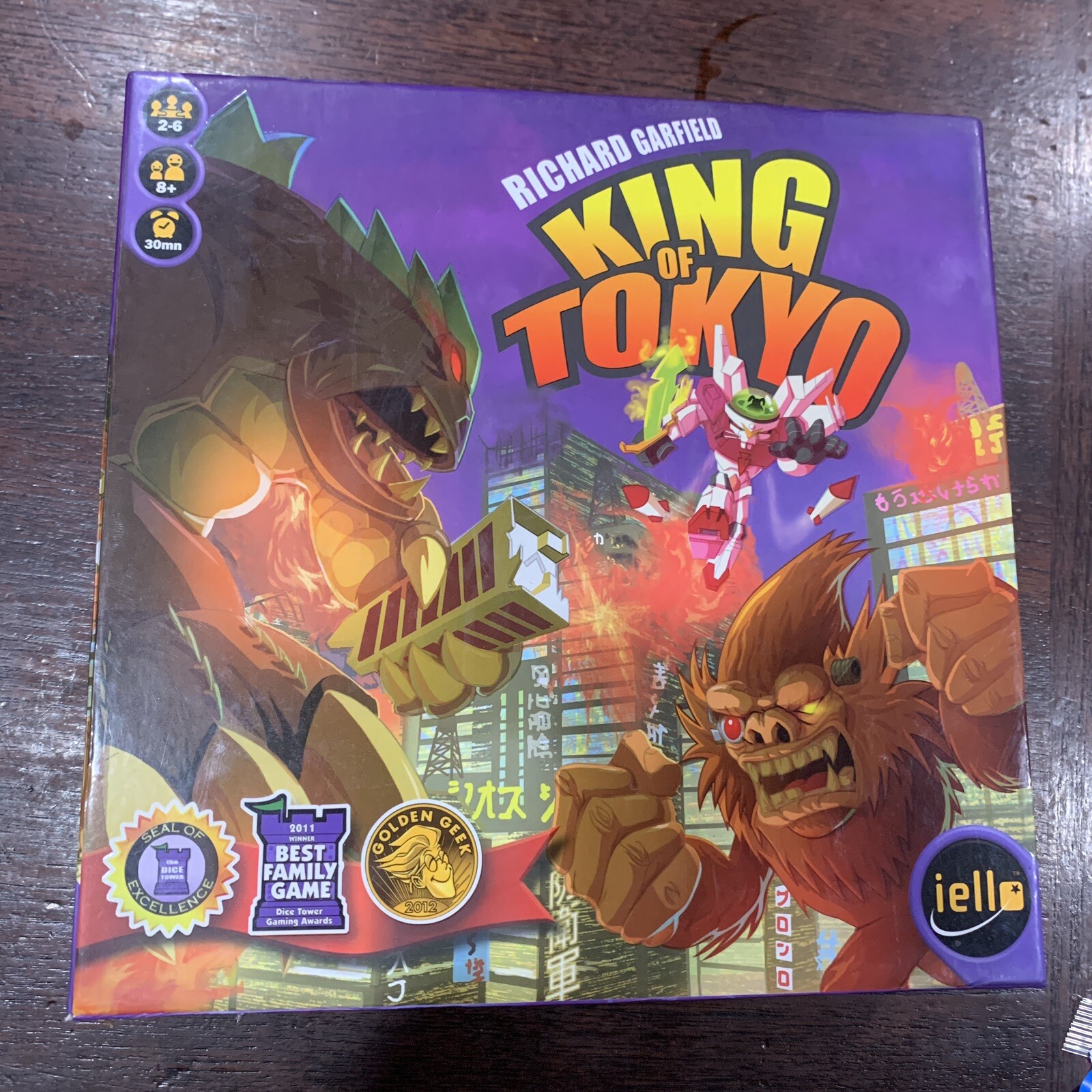King of Tokyo Board Game IELLO Richard Garfield 2014 – Complete New Open Box