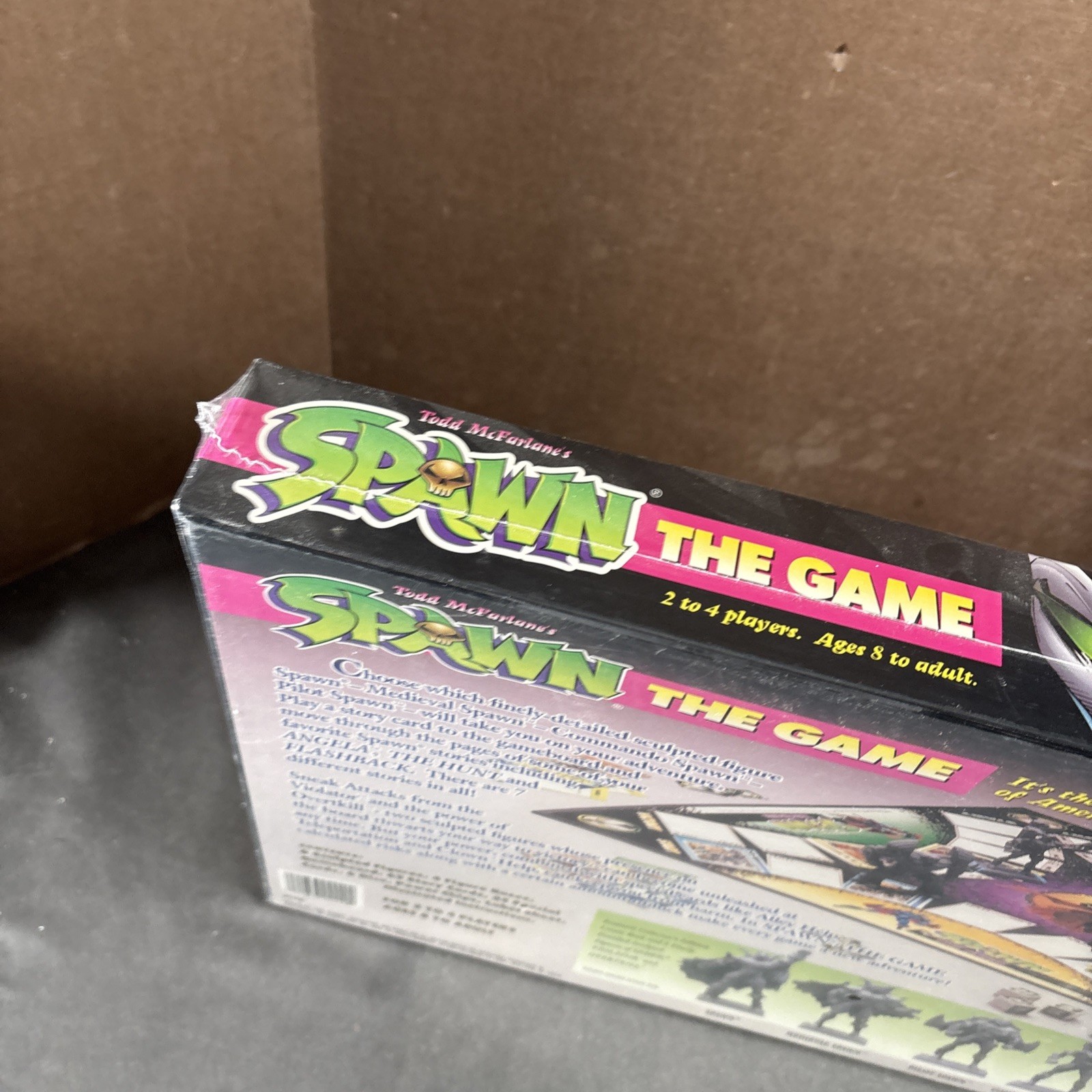 SPAWN THE GAME BOARD SEALED NEW VINTAGE ACTION FIGURE HORROR PRESSMAN