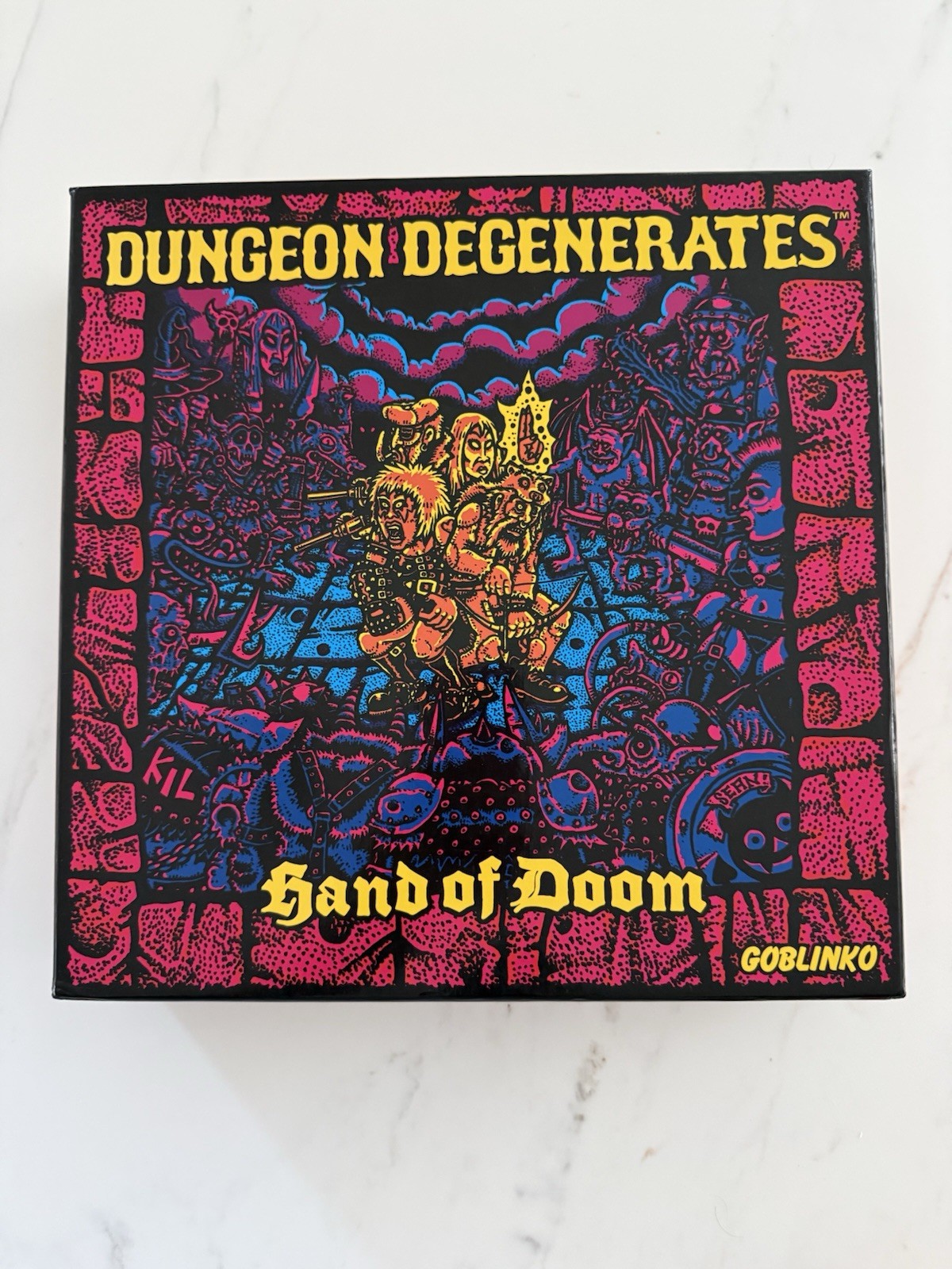Dungeon Degenerates: Hand of Doom Board Game + Mean Streets Plus Card Packs